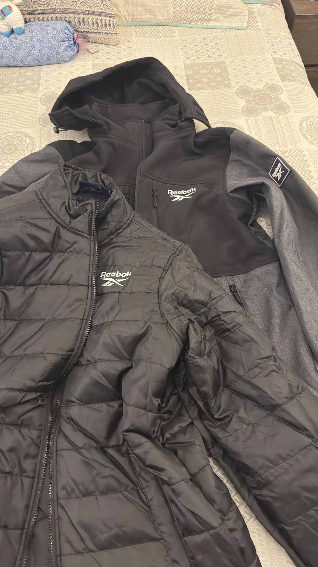 Reebok Mens 3-in-1 Softshell Ski Jacket with Removable Puffer Liner customer photo 2