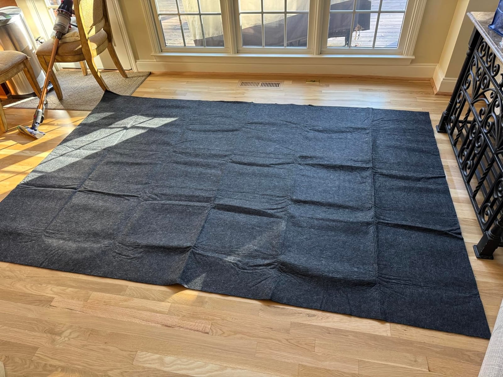 Warmstar 3x5 FT Non Slip Rug Pad,100% Waterproof Felt Rug Pad for Hardwood Floors,1/8” Thick Soft Carpet Pad with Natural Rubber Backing, Secure Grip & Floor Protection customer photo 2