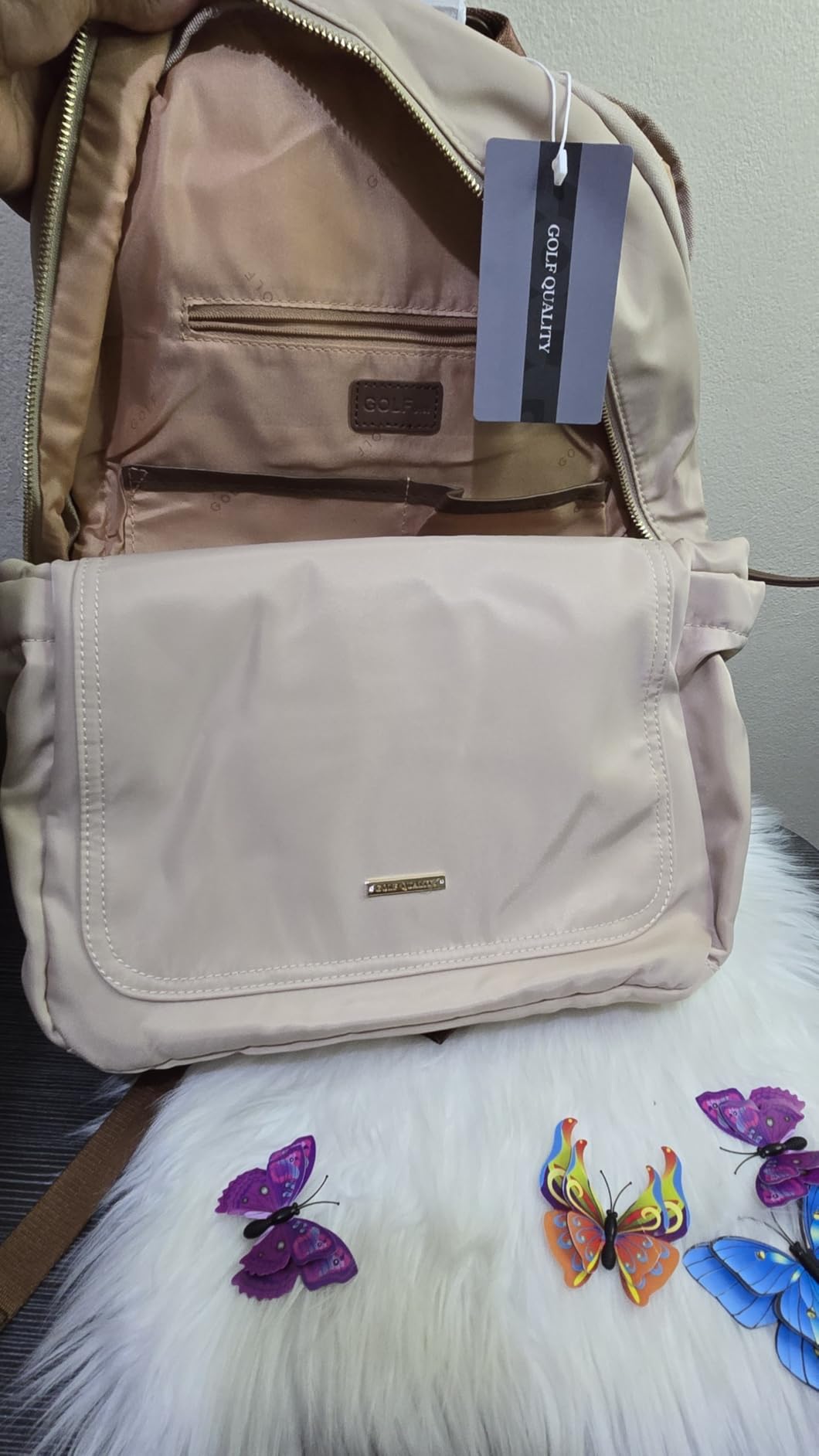 Laptop Backpack for Women,Casual Work Business Backpacks Purse Carry on Travel Backpack,17.3 Inch,Brown customer photo 1