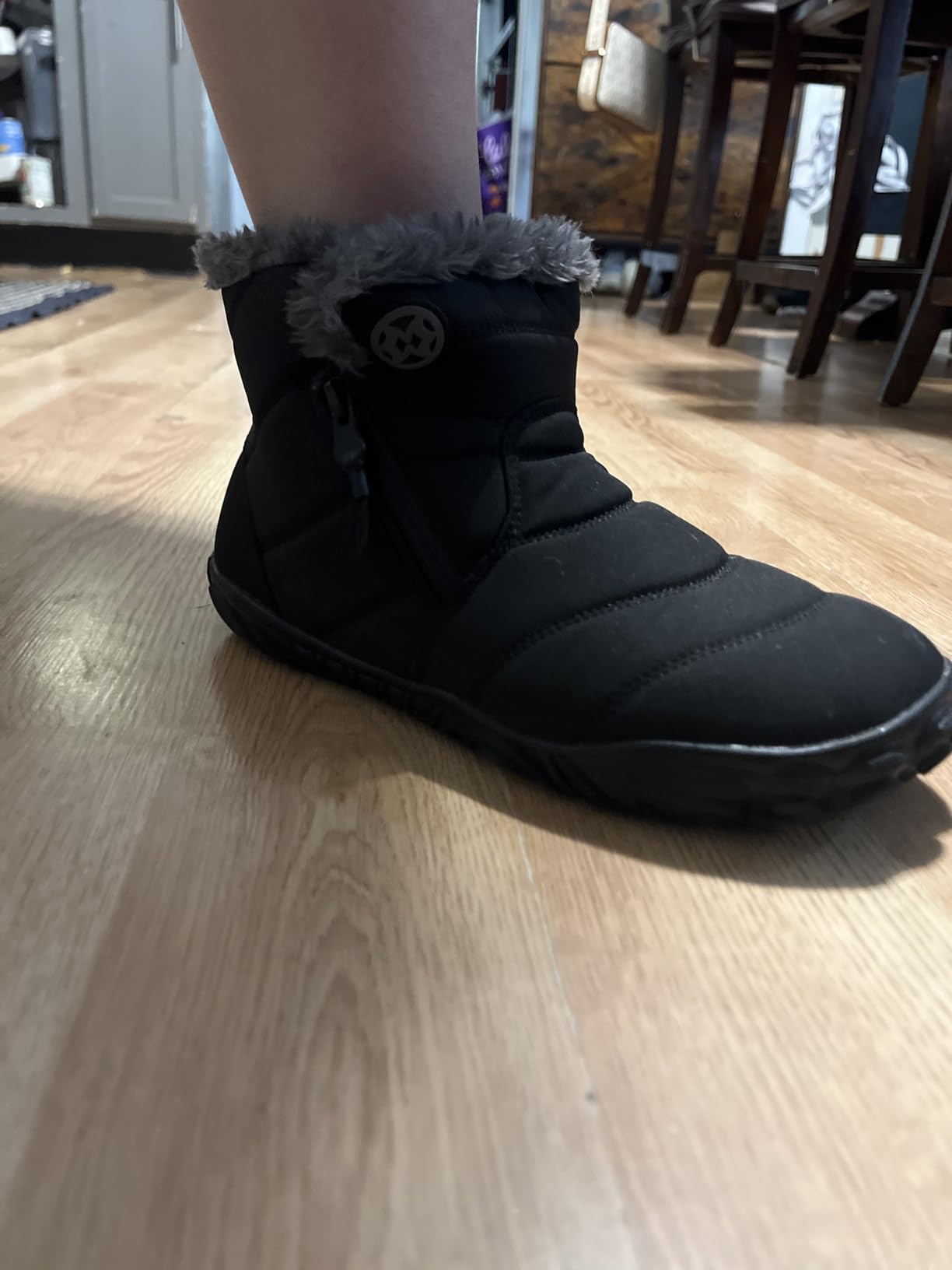 Eagsouni Womens Mens Barefoot Winter Snow Boots Wide Toe Box customer photo 1