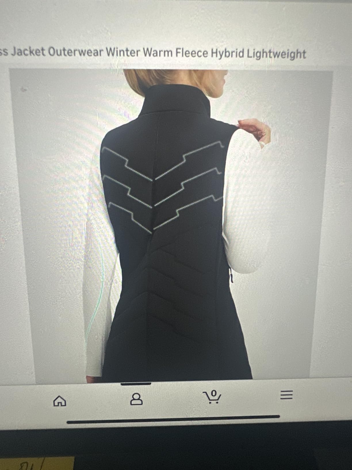 baleaf Women's Long Puffer Running Vest Fleece Winter Jacket customer photo 2