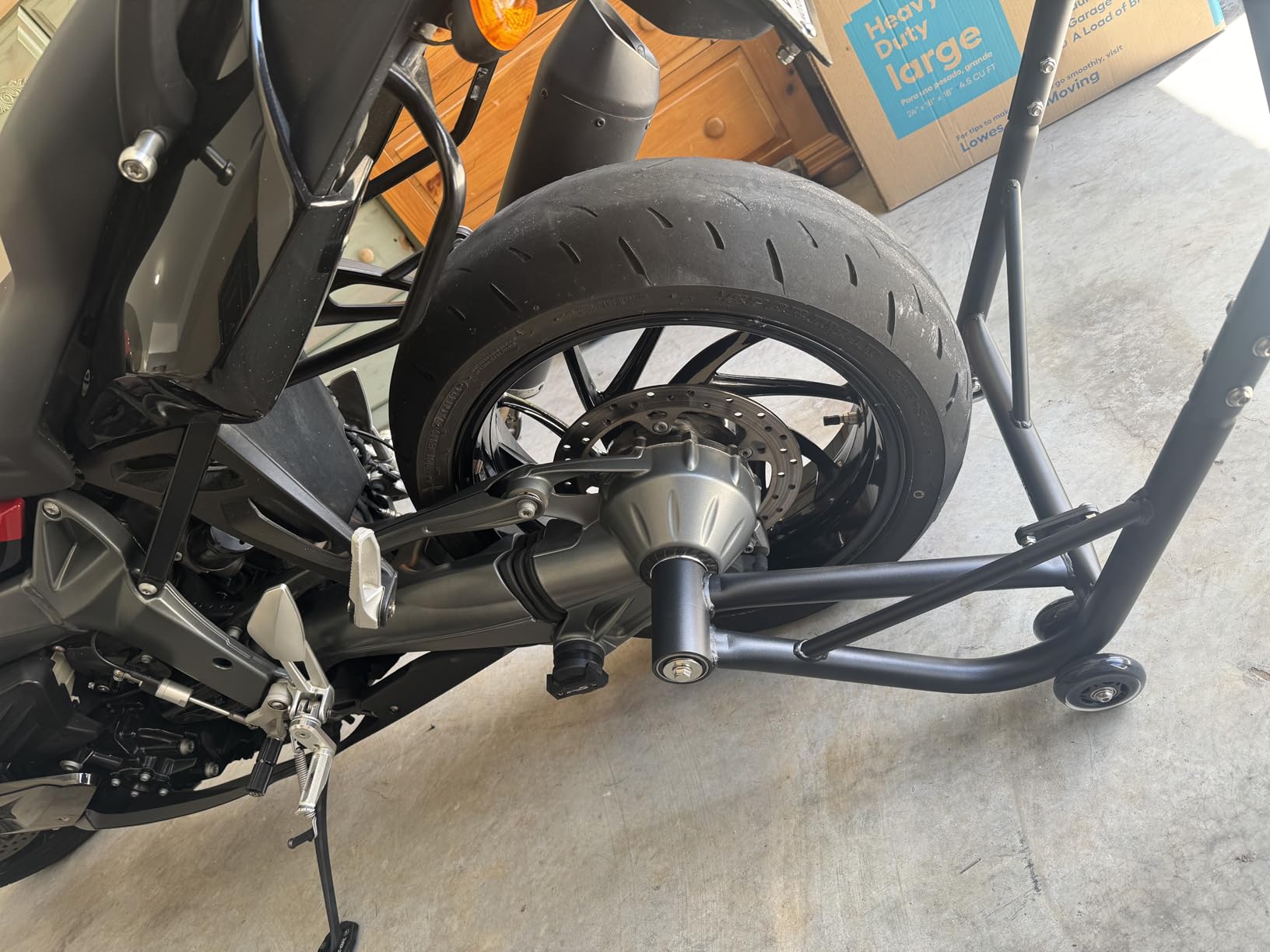 Xitomer 53.4mm Pin Universal Motorcycle Stand Single Arm Paddock Stand - Fit for R1200GS R1200GS ADVENTURE R1200R HP2 Sport customer photo 1