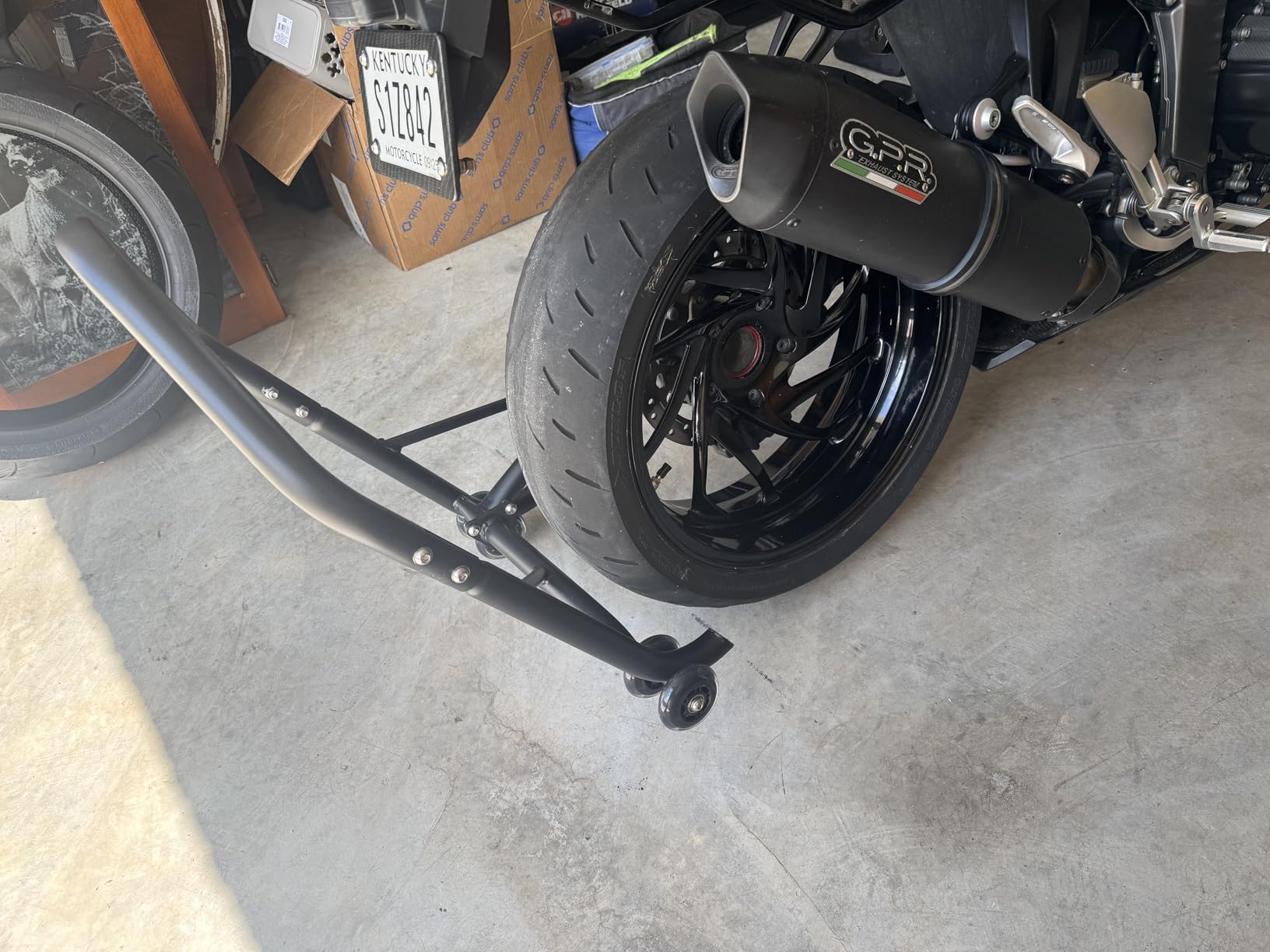 Xitomer 53.4mm Pin Universal Motorcycle Stand Single Arm Paddock Stand - Fit for R1200GS R1200GS ADVENTURE R1200R HP2 Sport customer photo 2