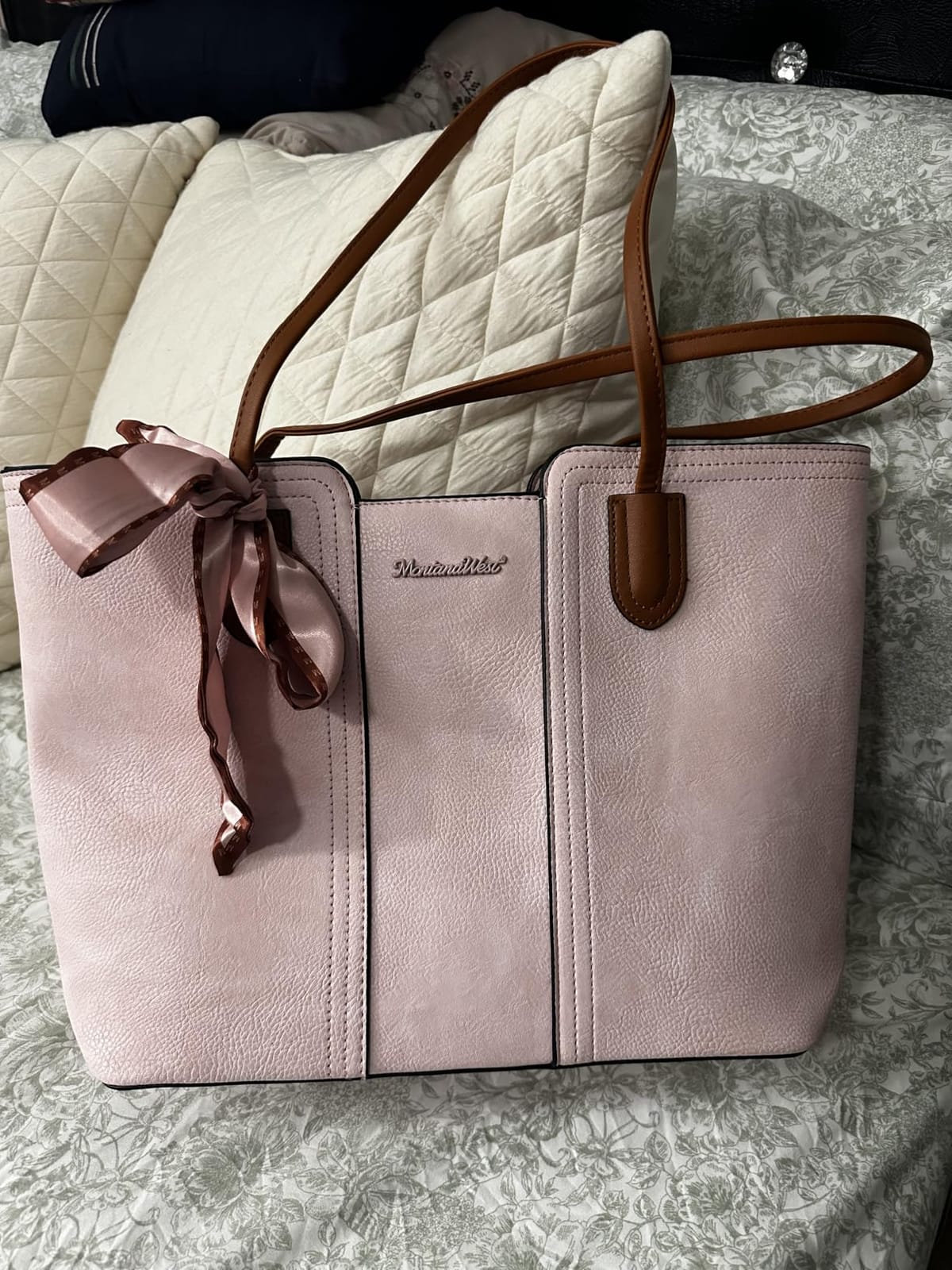 Montana West Tote Bags for Women Top Handle Satchel Purses customer photo 2