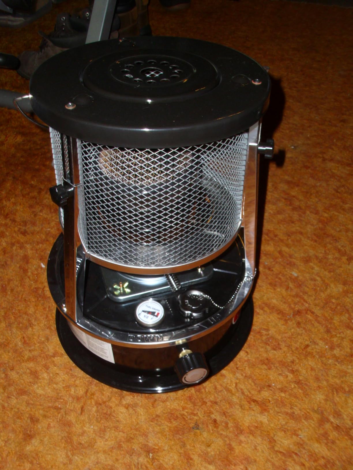 9,000 BTU Kerosene Heater, Kerosene Heaters for Indoor Use | Non Electric, 2 in 1 Stove & Heater, Adjustable Height, Portable, Emergency, for Camping, Cooking, Garage, Home, Blue customer photo 2