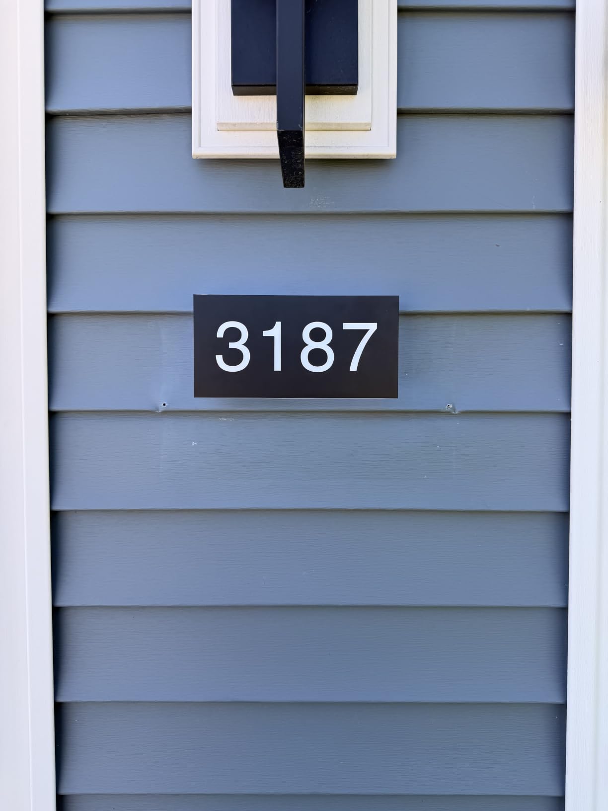 Custom LED House Numbers Sign, Modern Waterproof Backlit Stainless Steel Address Plaque, Personalized Illuminated House Number for Home, Yard, Street, Garage, Shop, Office Solar or Plug-in Power customer photo 2