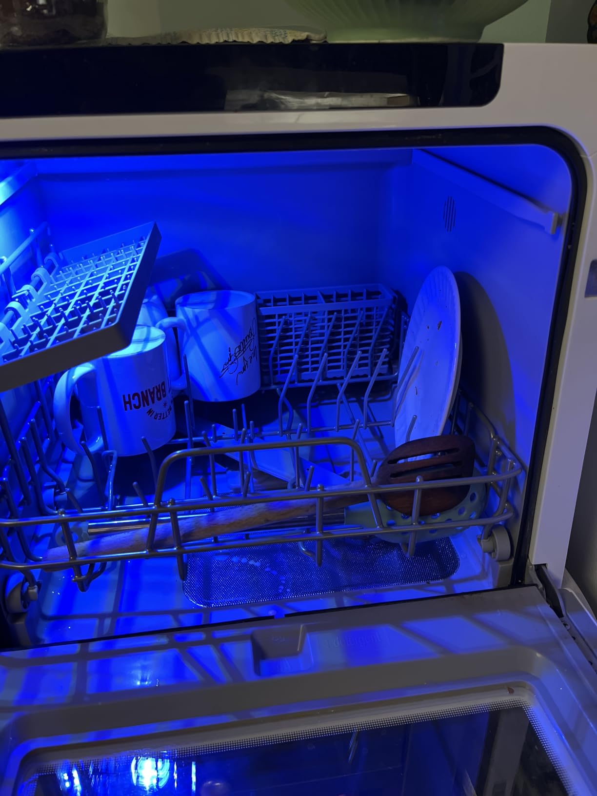 EUHOMY Countertop Dishwasher Portable, 8 Programs with 5L Tank, Black, 40dB customer photo 1