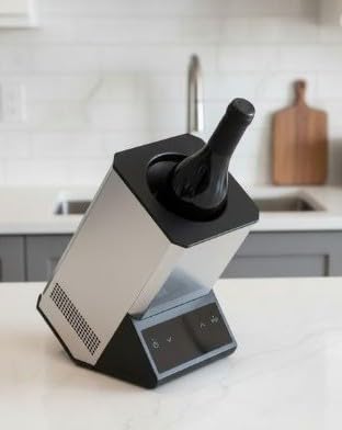 Electric Wine Chiller Single Bottle - 24H Iceless Portable Stainless Steel Wine Chiller Cooler for 750ml Wine/Champagne, Multi-Scene Vino Accessory for Kitchen/Bar/RV for Wine Lovers customer photo 1