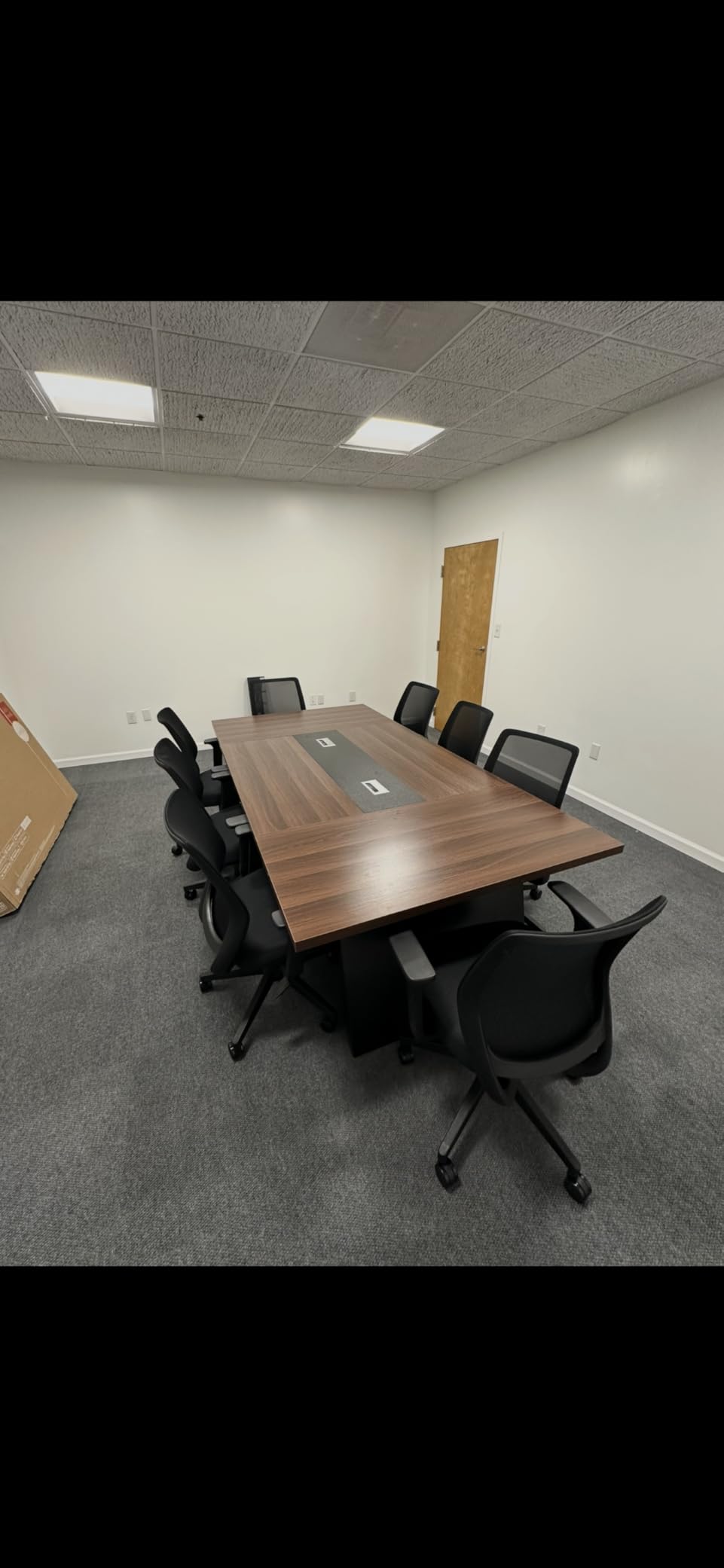 Tribesigns 8ft Conference Table, Large Office Conference Table for 8-10 Person, Business Seminar Furniture for Conference Room customer photo 2