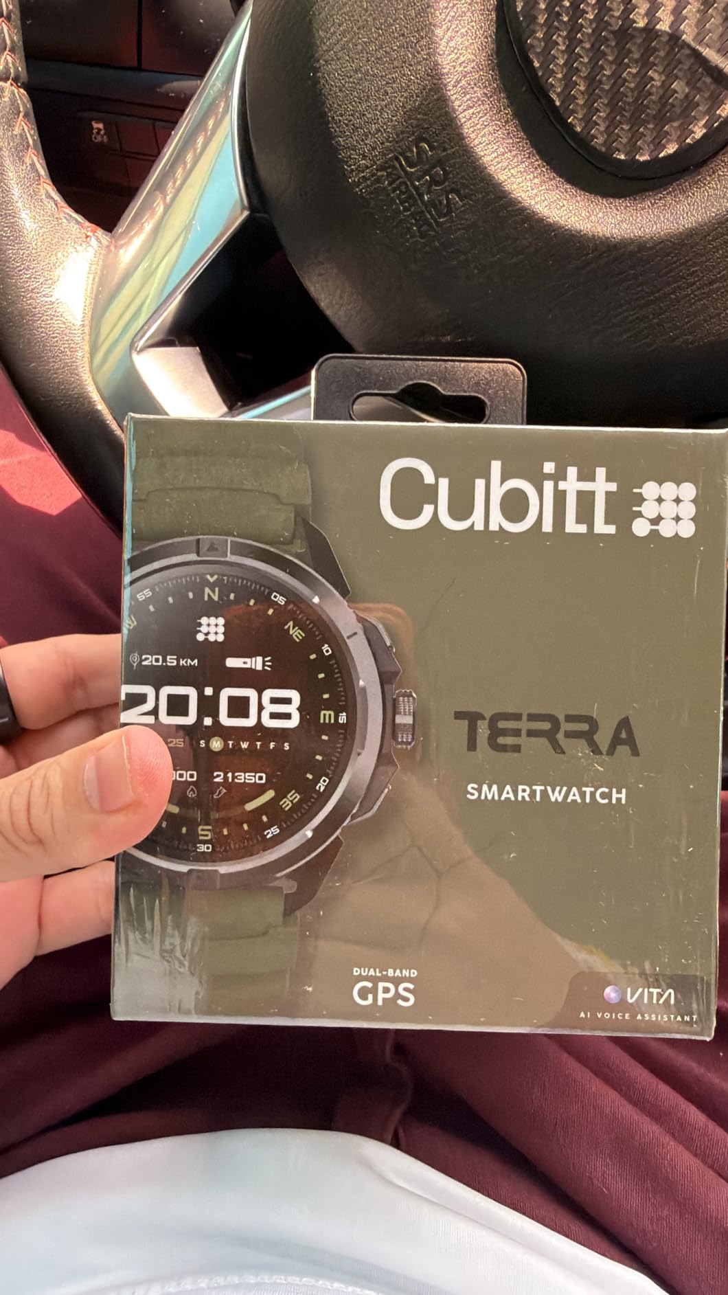 Cubitt Terra Rugged Smartwatch with Dual-Band GPS – Desert Sand customer photo 1