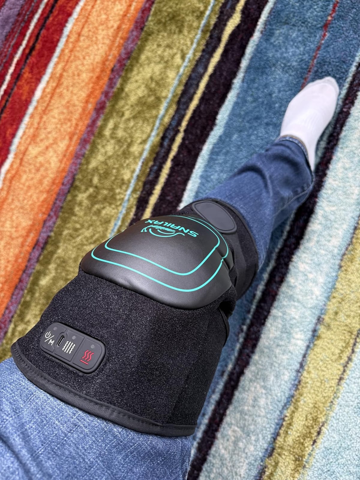 Snailax Cordless Knee Massager with Heat, Red Light & Vibration Knee Wrap customer photo 2