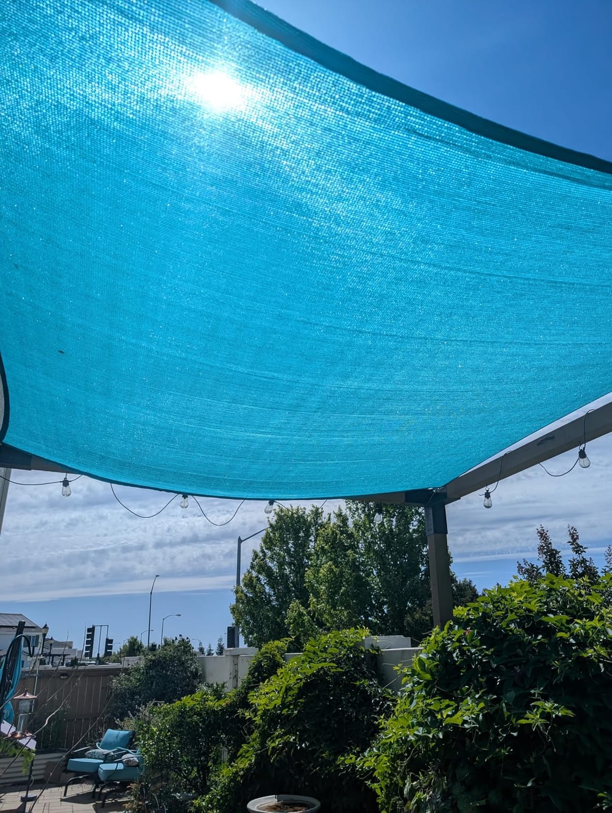 Upgraded with High-Strength Steel Cable Edges 20' x 26' Sun Shade Sail Sand Rectangle, Heavy Duty UV Blockage Outdoor Cover with Steel Wire Edges for Patio Garden customer photo 2