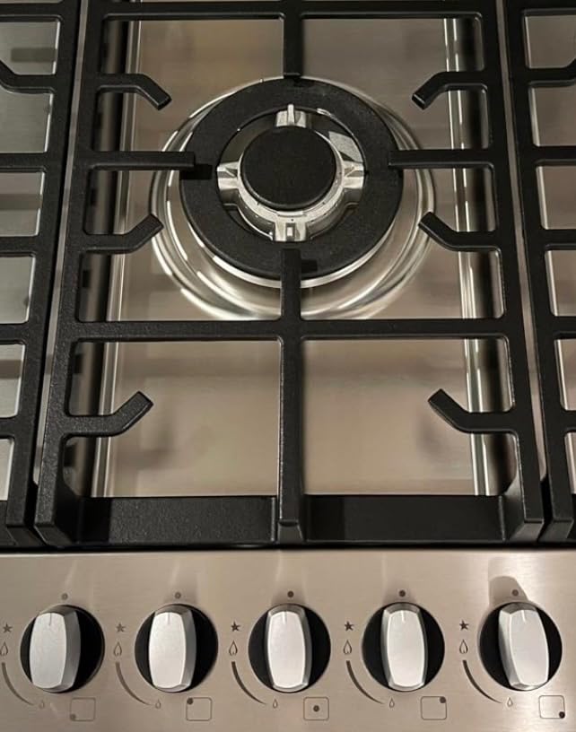 36 Inch Built-in Gas Cooktop 5 Italy SABAF Sealed Burners 40400 BTU customer photo 2