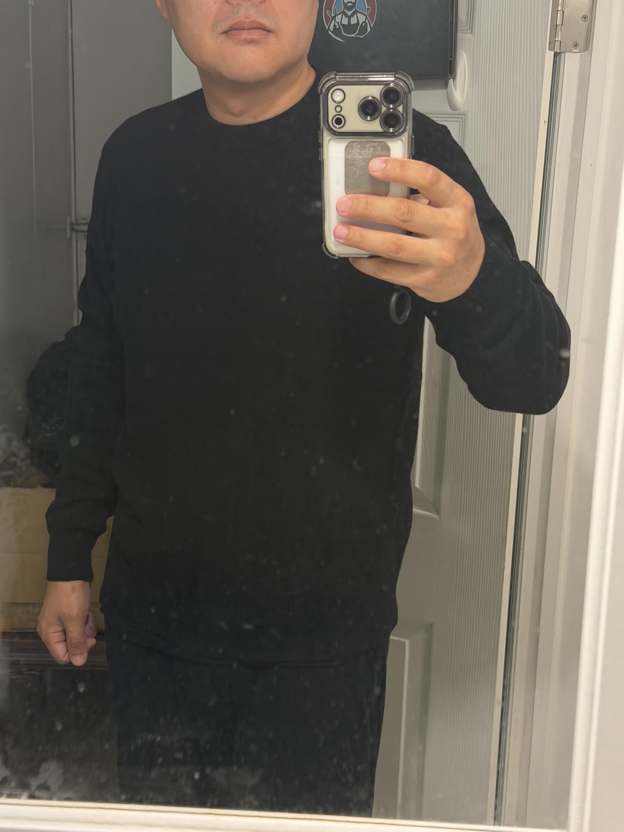Mens Daily Cashmere Sweater – 100% Pure Cashmere Sweaters for Men Pullover customer photo 2