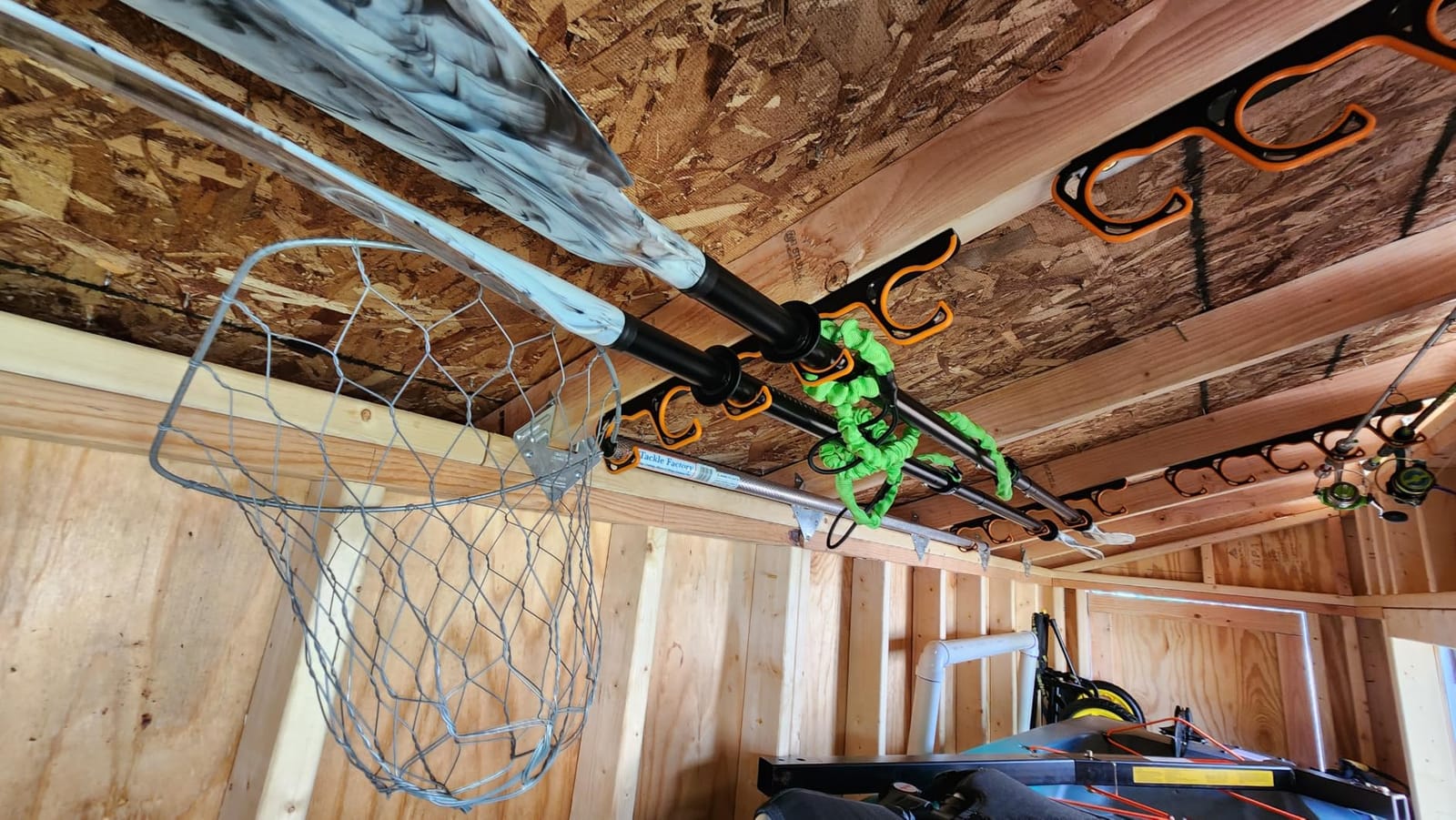 Ghosthorn Fishing Rod Rack,Wall or Ceiling Mounted Pole Holder Garage customer photo 1