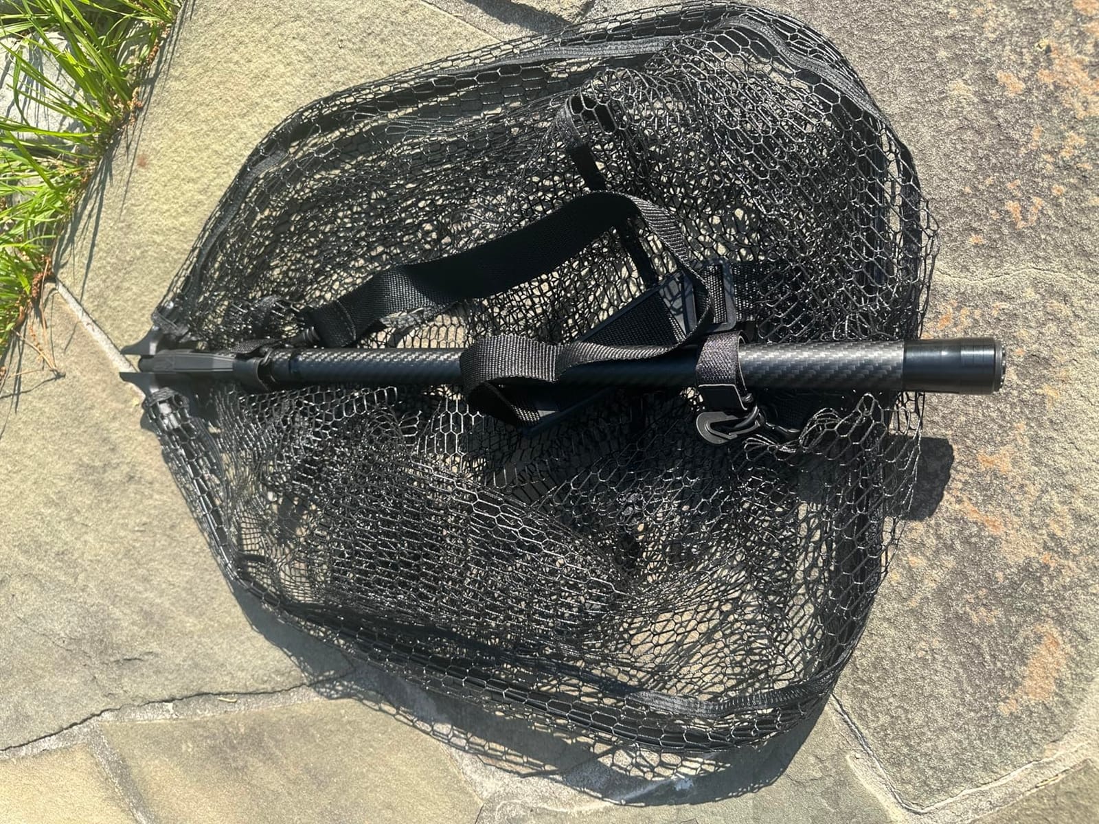 101.5in Large Fishing Net with Handle Carbon Fiber Coated Rubber Telescoping Minnow Long Landing Pond Net Collapsible Kayak Folding Fish Net customer photo 1