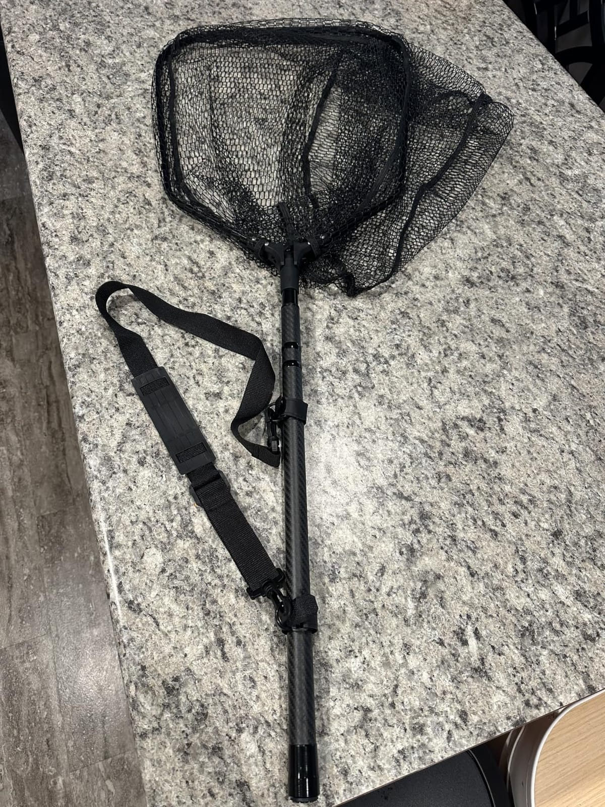101.5in Large Fishing Net with Handle Carbon Fiber Coated Rubber Telescoping Minnow Long Landing Pond Net Collapsible Kayak Folding Fish Net customer photo 2