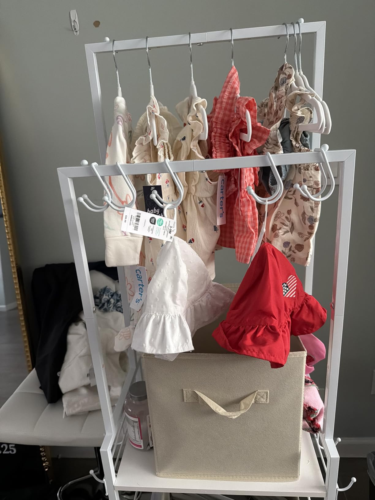 Tall Purse Organizer for Closet, Narrow & High-Capacity Handbag Organizer | Purse Rack Stand with 10 Purse Hanger & 6 Side Hooks, Space-Saving Bag Organizer Rack for Home, Closet, Small Space, Black customer photo 1