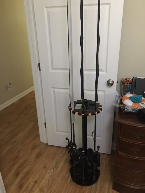 KastKing V16 Rotating Fishing Rod Holder for Garage | Floor Rack Holds Up to 16 Rods & Combos, Durable ABS customer photo 2