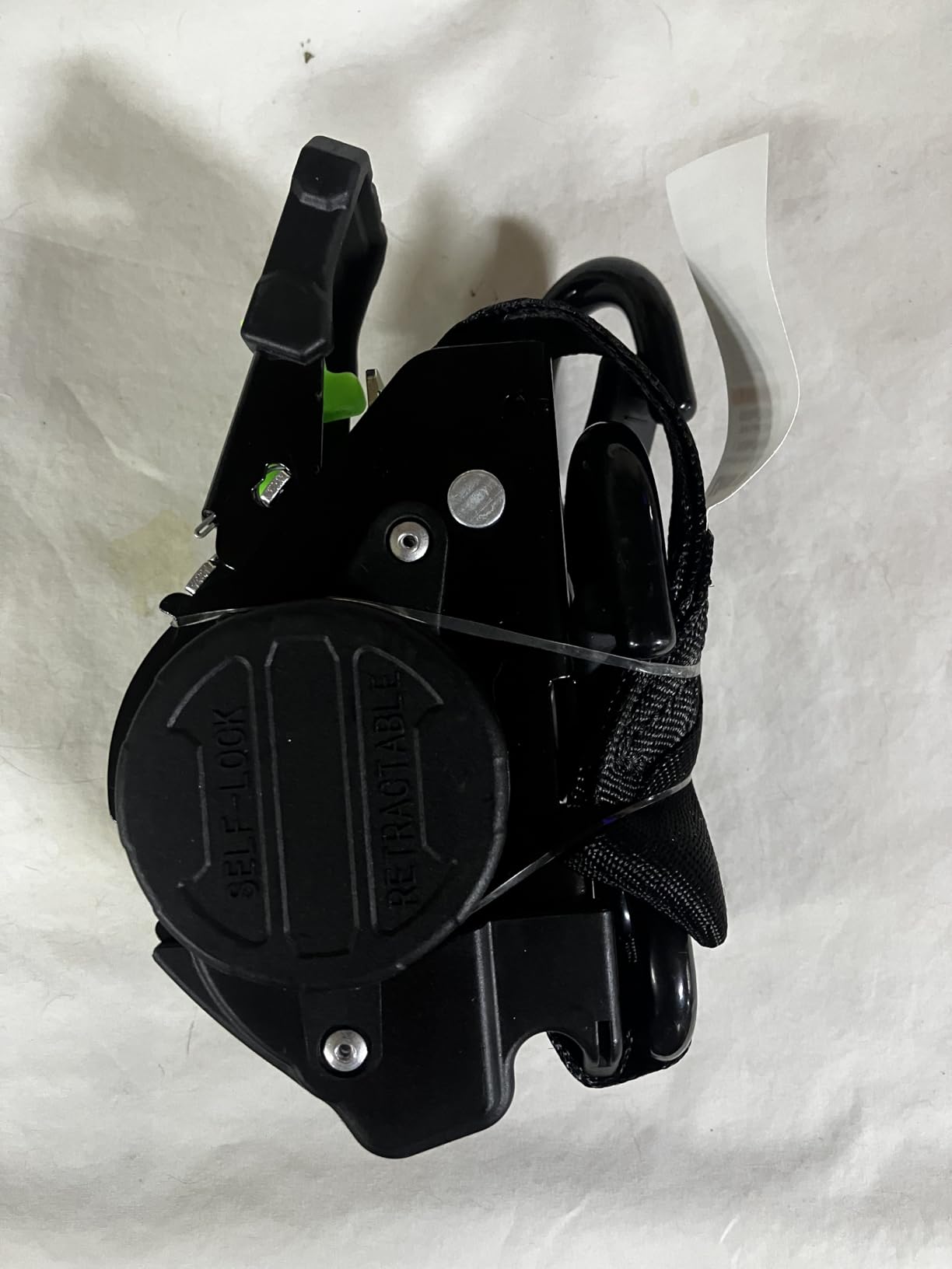Retractable Ratchet Straps 1''x 12ft Heavy Duty Tie Downs Bolt on Auto Retract Ratchet Strap 1760lb Break Strength Self Retracting for Truck,Cargo,Trailer,Motorcycle,ATV,UTV (Black-Green,2 Pack) customer photo 1