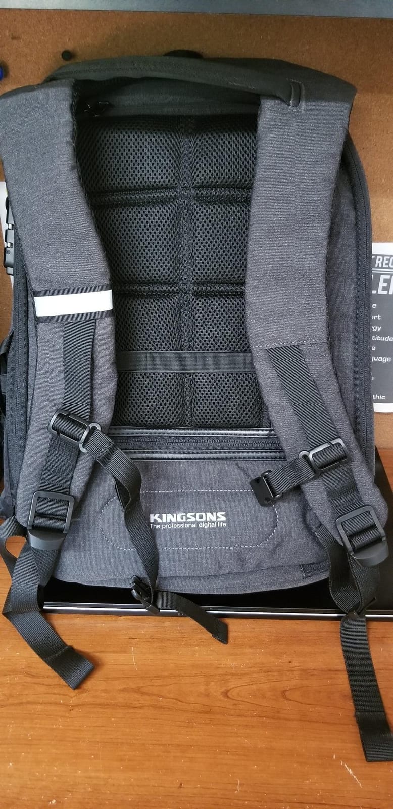 Kingsons Anti-Theft Laptop Backpack-TSA Lock Travel Slim Backpack with USB Charging,Waterproof Polyester Fits 15.6 Inch Laptop for Men Business Office Commuting Hiking Work Black customer photo 1