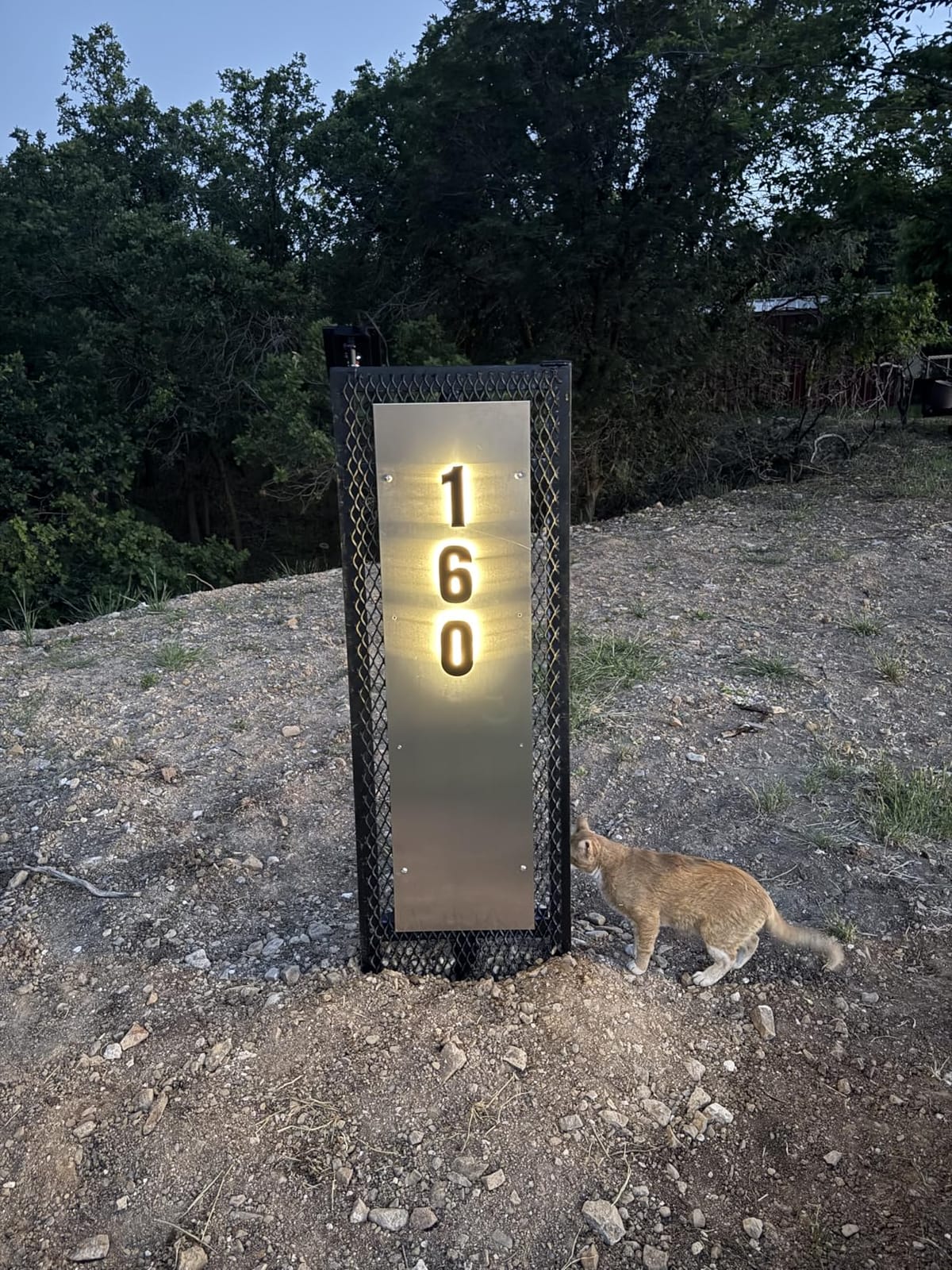Custom LED House Number Sign for Outside, Modern Lighted Address Sign for House (Solar or 12V Options), Personalized 3D Stainless Steel Backlit Plate, Waterproof Outdoor Plaque for Yard Garage Shop customer photo 2