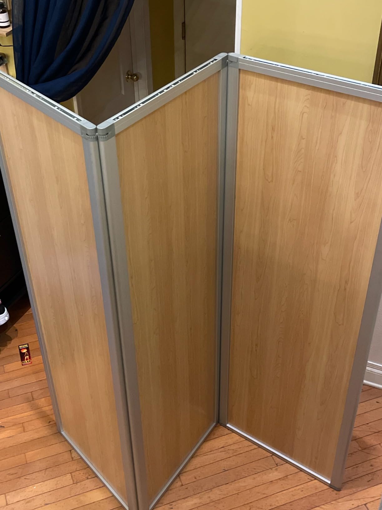 SWANCROWN Office Partitions 71x71 in 3 Panel Room Dividers on Wheel, White | Sound Proof, Foldable, Portable, Aluminum Frame, Privacy Panel, Freestanding Magnetic Whiteboard for Cubicle Classroom Studio customer photo 1