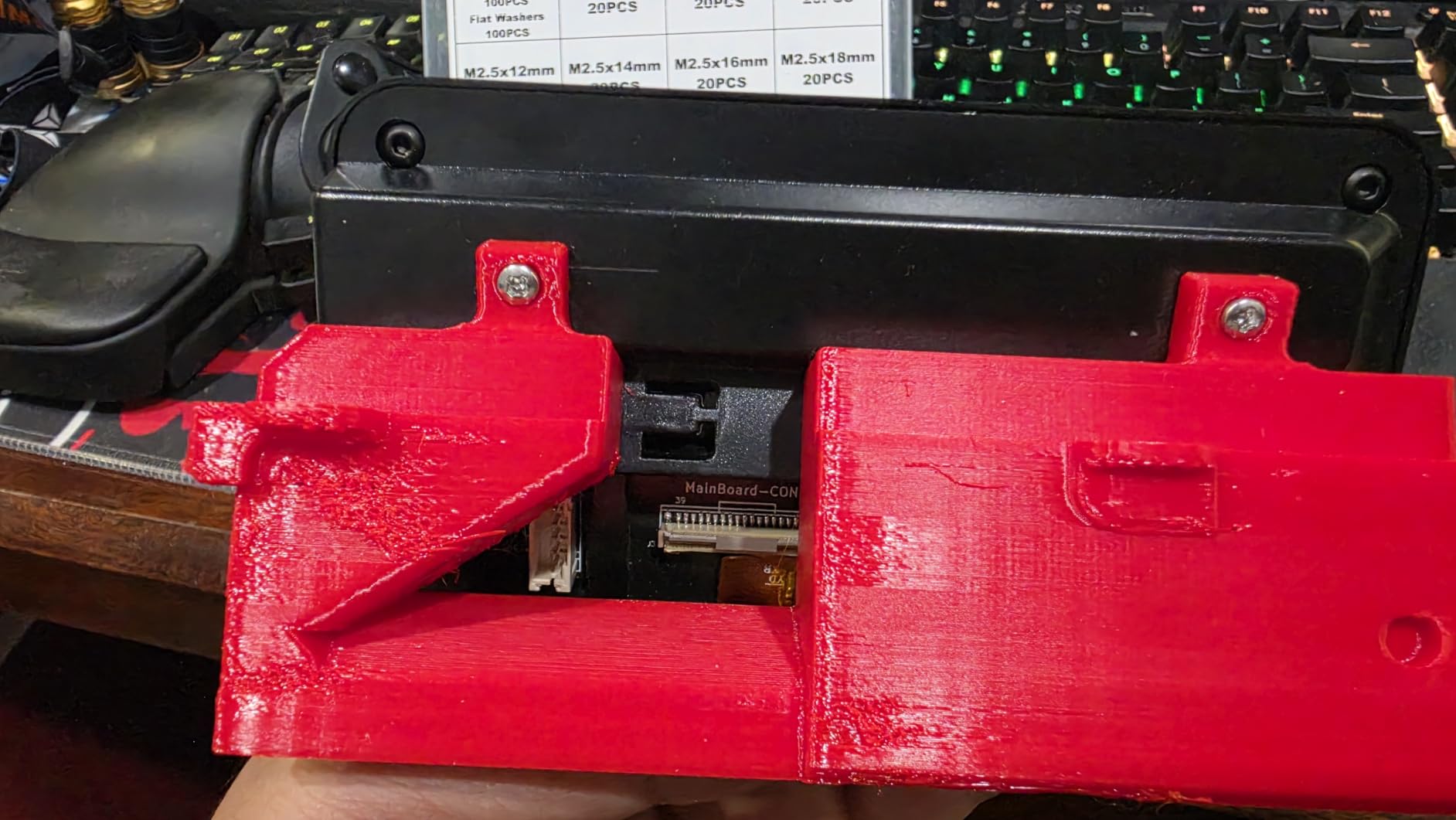 ABS-CF Black Filament 10% Carbon Fiber ABS Filament 1.75mm 1kg customer photo 2