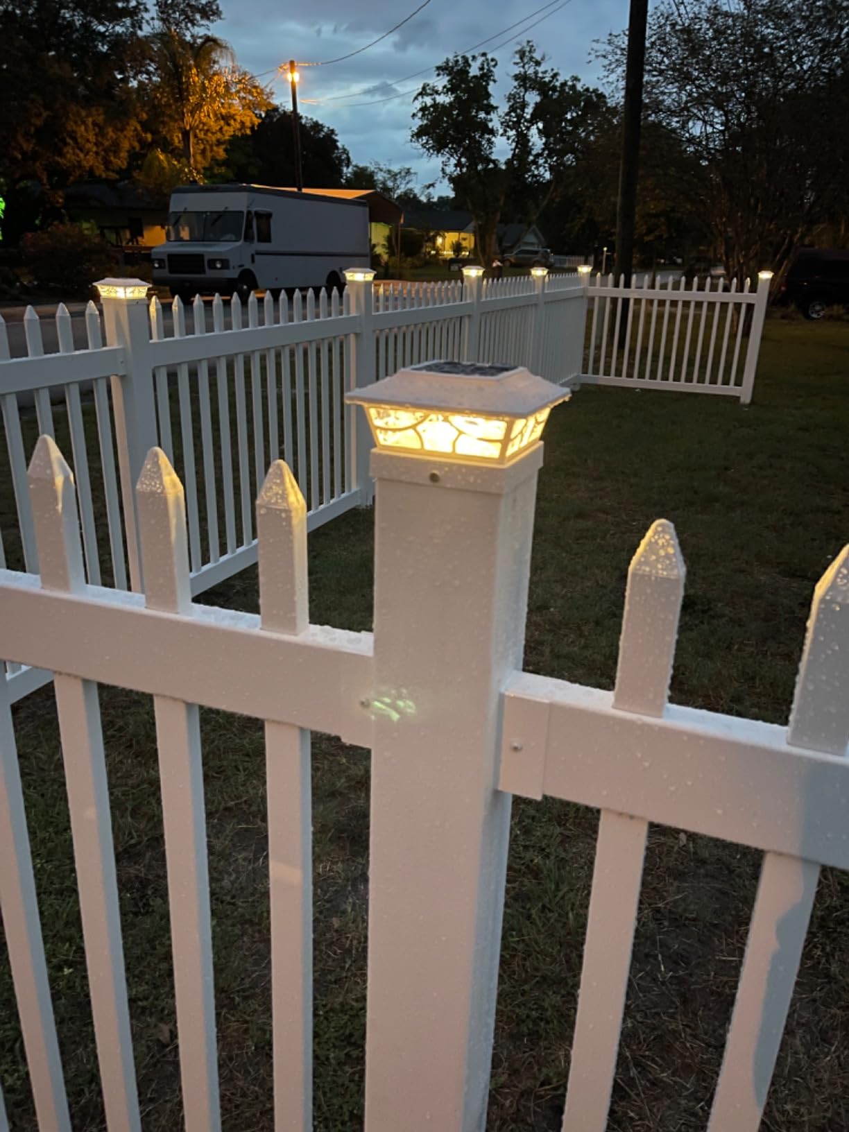 WamBam Cambridge Privacy Fence, White Vinyl No Dig DIY Kit customer photo 2