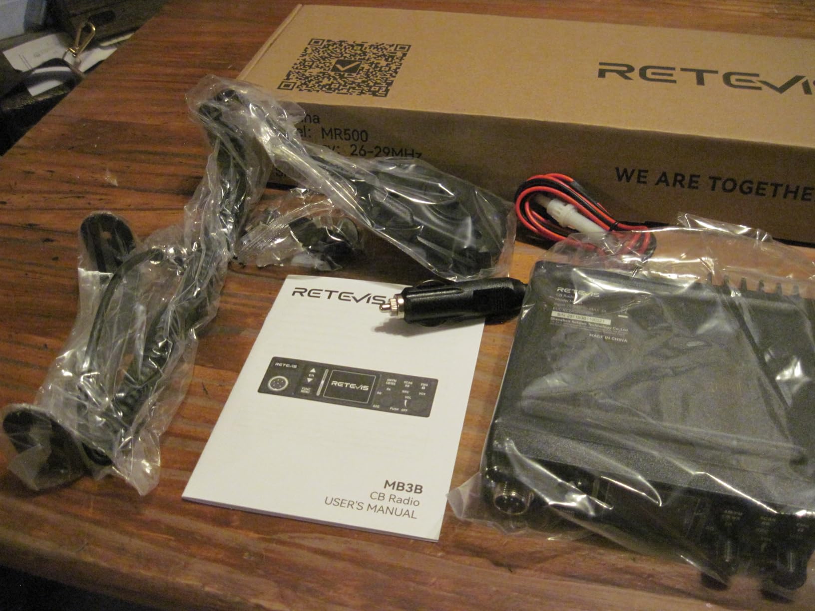 Retevis MB3B CB Radio with WX Channel and Color LCD Screen, NRC | for Truck, Off-Road, Industrial, AM/FM, NRC Noise Canceling, SWR Warning, PA, EMG Channels 9/19, 12V/24V customer photo 2