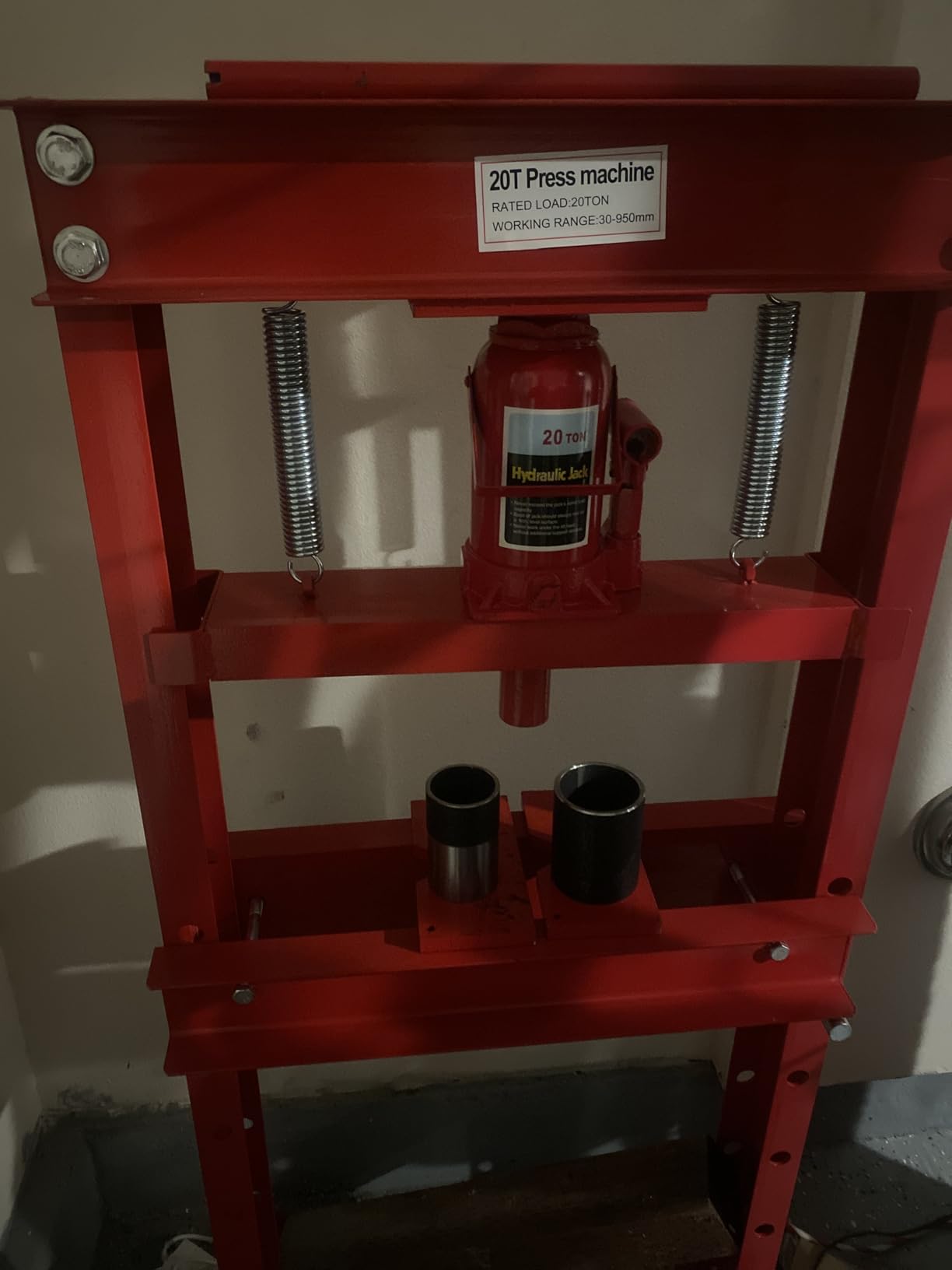 20T Hydraulic Press, Heavy Duty H-Frame Garage Floor Hydraulic Shop Press customer photo 2