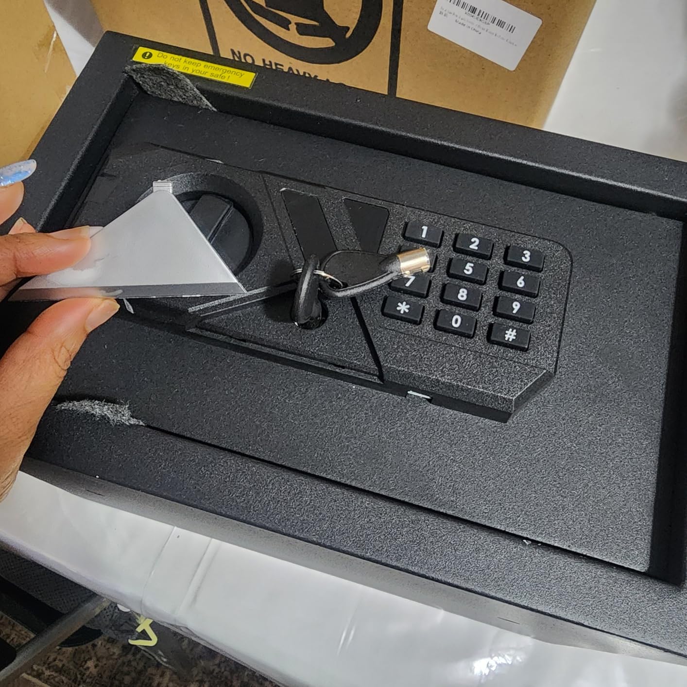 5.2 Cuft Large Floor Safe, Heavy Duty Fire Proof Safes for Home Use with Digital Keypad, Removable Shelves and Alarm System, Anti-theft Home Safe for Documents Money customer photo 1