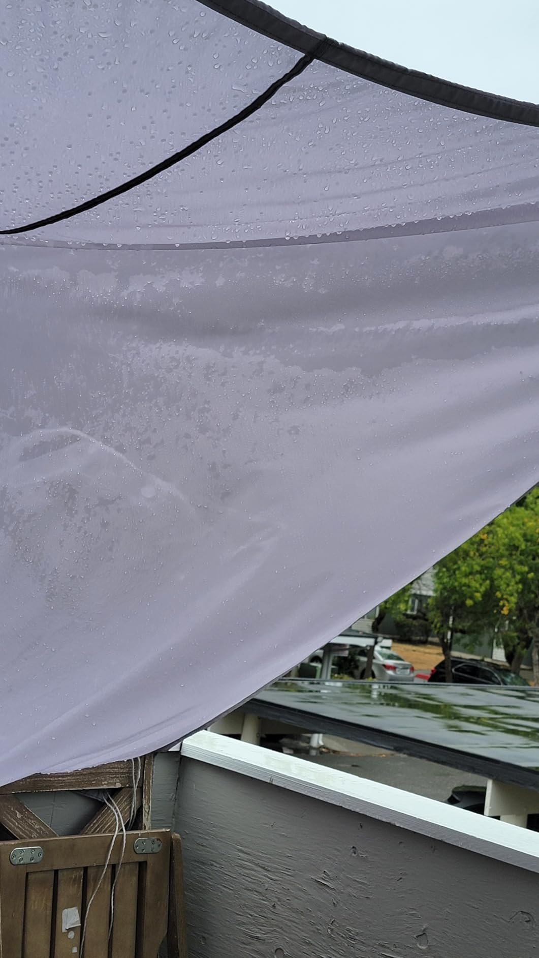 Waterproof Sun Shade Sail 12' x 16' Rectangle UV Block Sunshade,Heavy Duty Permeable 185GSM Backyard Shade for Backyard Yard Deck Patio Garden Outdoor Activities and Facility-Gray(Gray, 12 X 16 FT) customer photo 2