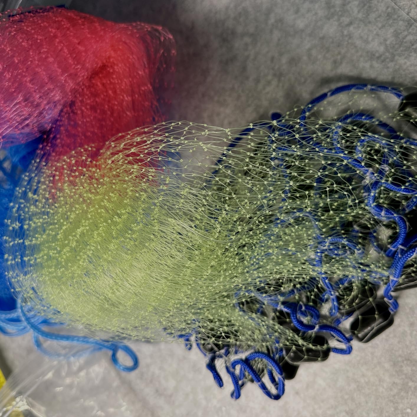 Fishing Cast Net for Kids, Colorful Throw Net for Freshwater & Saltwater | Eco-Friendly Lead Weights, 3/8inch Mesh Size, 0.8/LB Per ft, 3/4.5 Ft Radius Casting Net customer photo 1