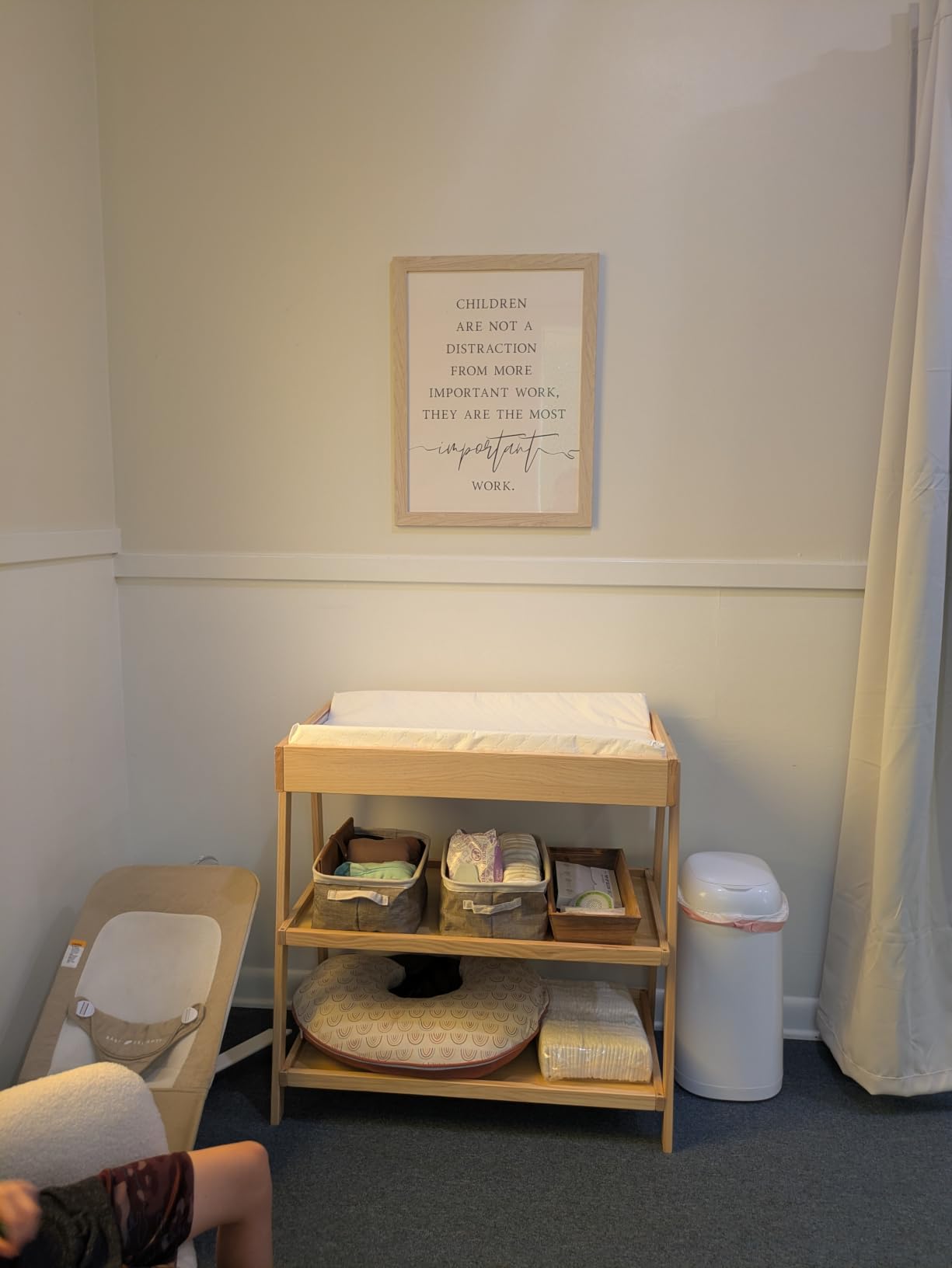 Delta Children Scout Changing Table, Chestnut customer photo 2