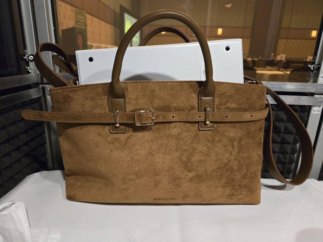 BOSTANTEN Soft Structured Satchel Bag for Women Medium Work Tote Handbag customer photo 1