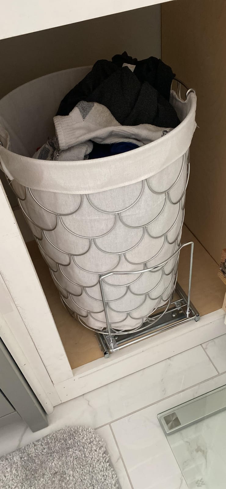 LYNK PROFESSIONAL Double Pull Out Trash Can Under Cabinet - Under Sink Trash Can Slider - Trash Can Slide Out Drawer - Sliding Pull Out for Kitchen Garbage Bin customer photo 2