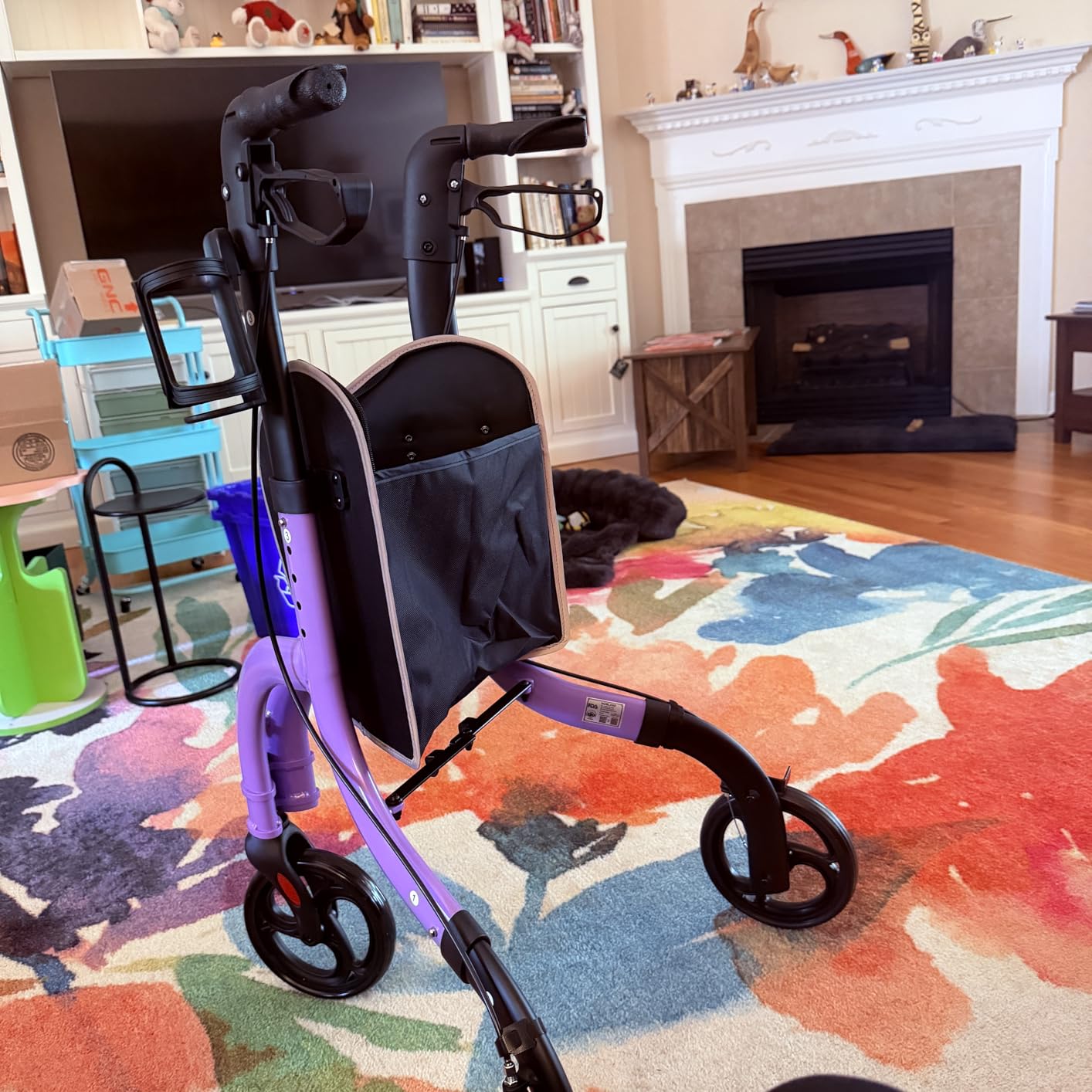 HOMLAND Foldable 3 Wheel Walkers for Seniors, Lightweight 10.4 lb customer photo 1