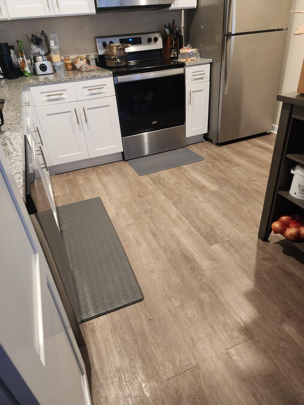 TranquilRelax 4/5 Inch Cushioned Anti Fatigue Kitchen Mats for Floor, Black customer photo 2