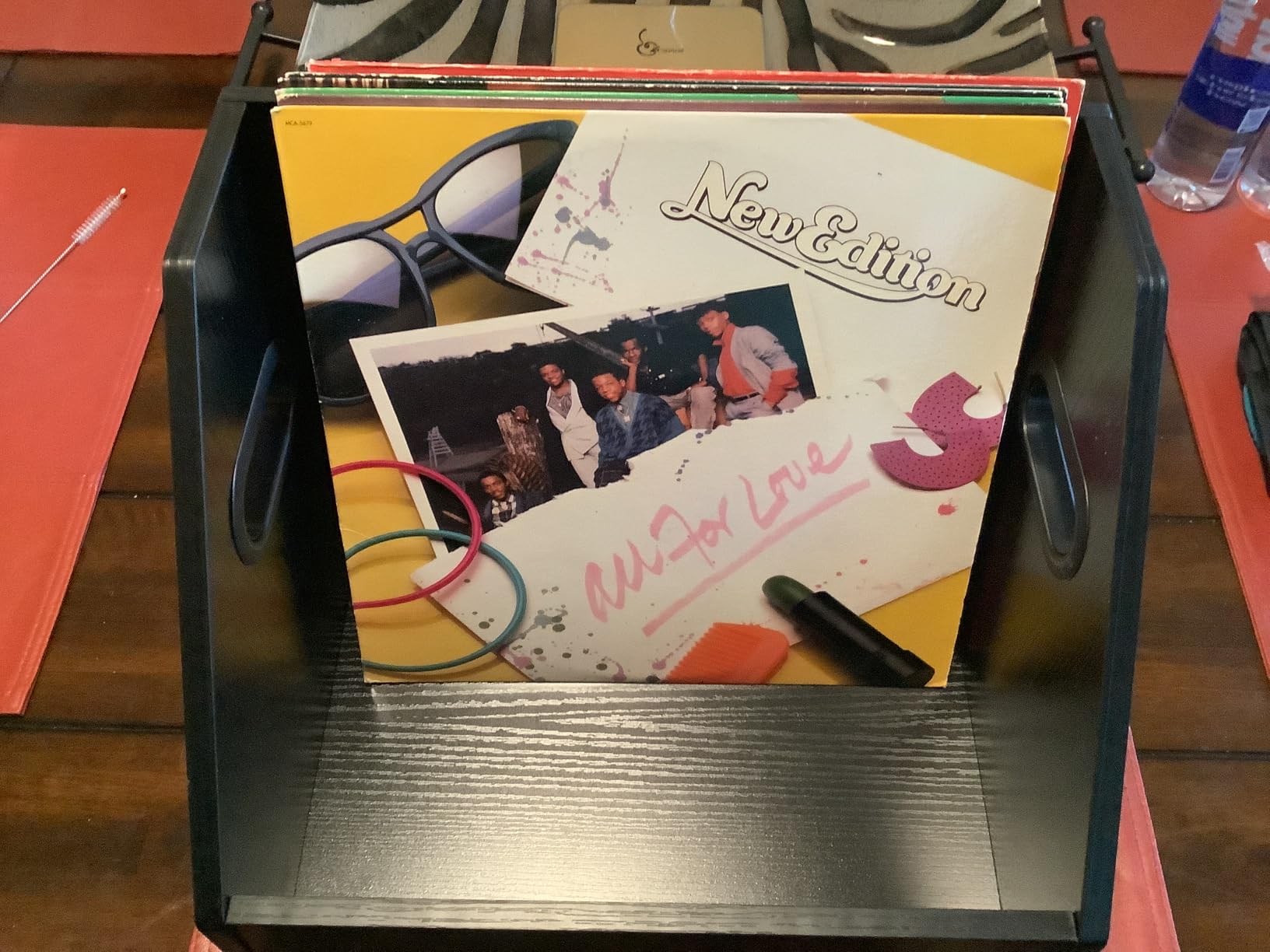 Vinyl Record Storage, Wooden Record Crate Box Case, Vinyl Album Storage Record Holder Holds up to 60+ Records customer photo 1