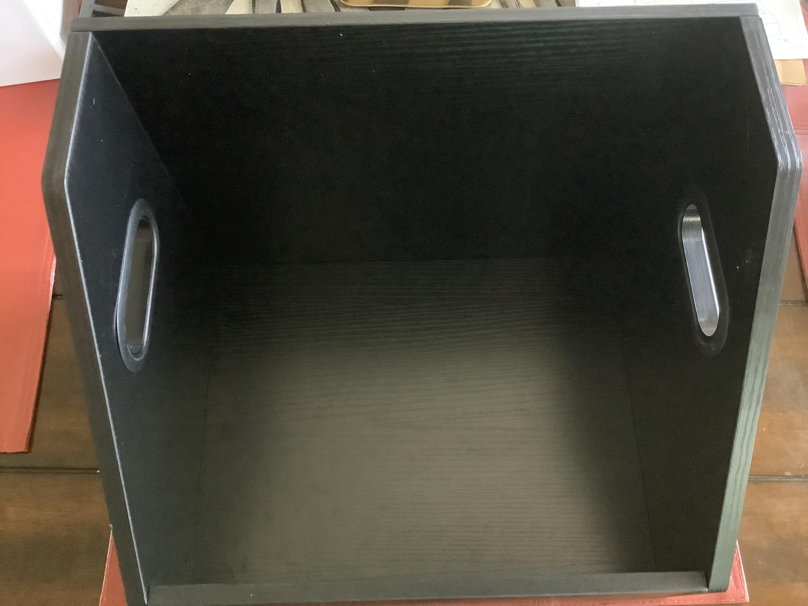 Vinyl Record Storage, Wooden Record Crate Box Case, Vinyl Album Storage Record Holder Holds up to 60+ Records customer photo 2
