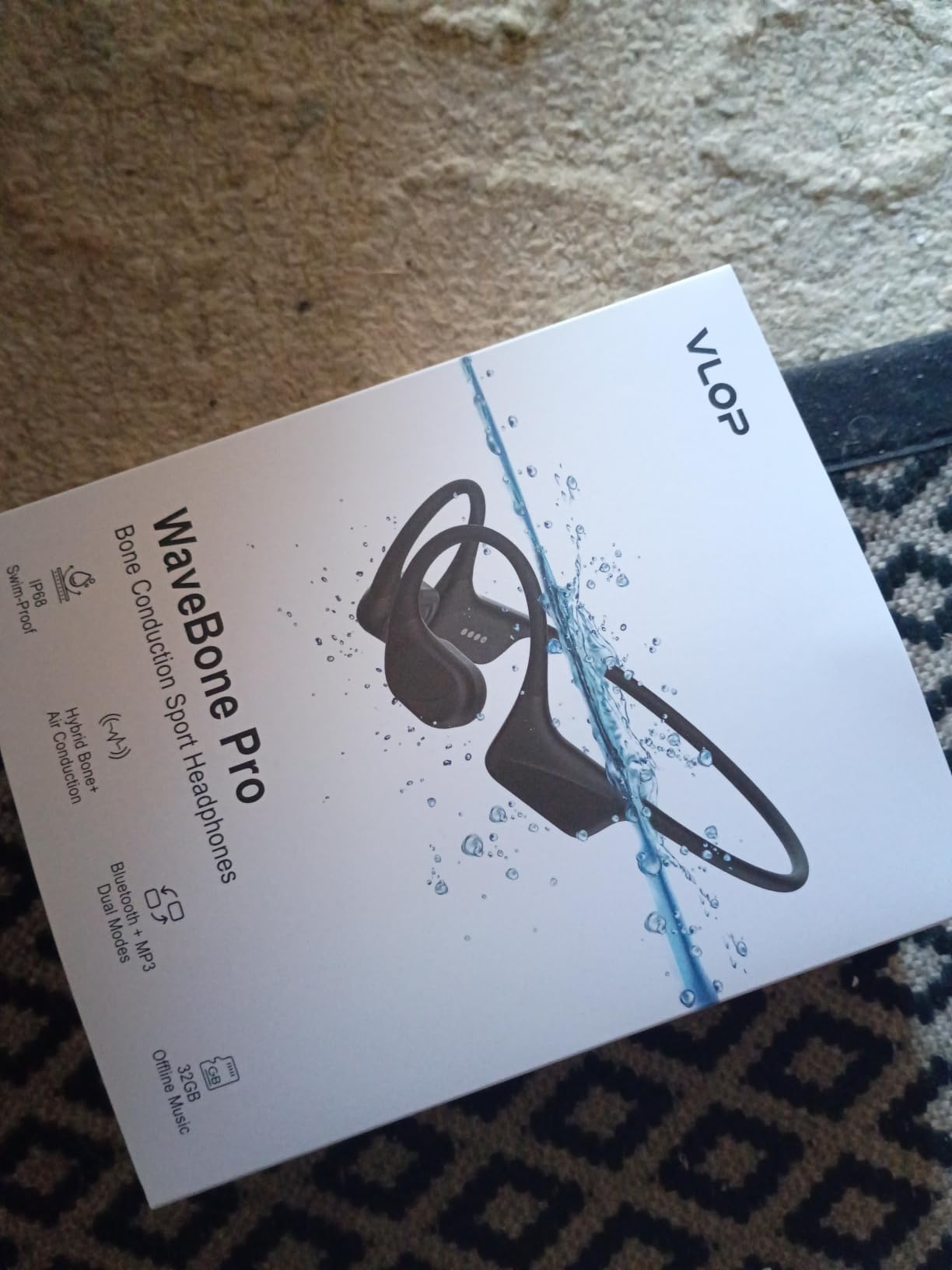 Bone Conduction Headphones, IPX8 Waterproof Swimming Headphones, Std. customer photo 2