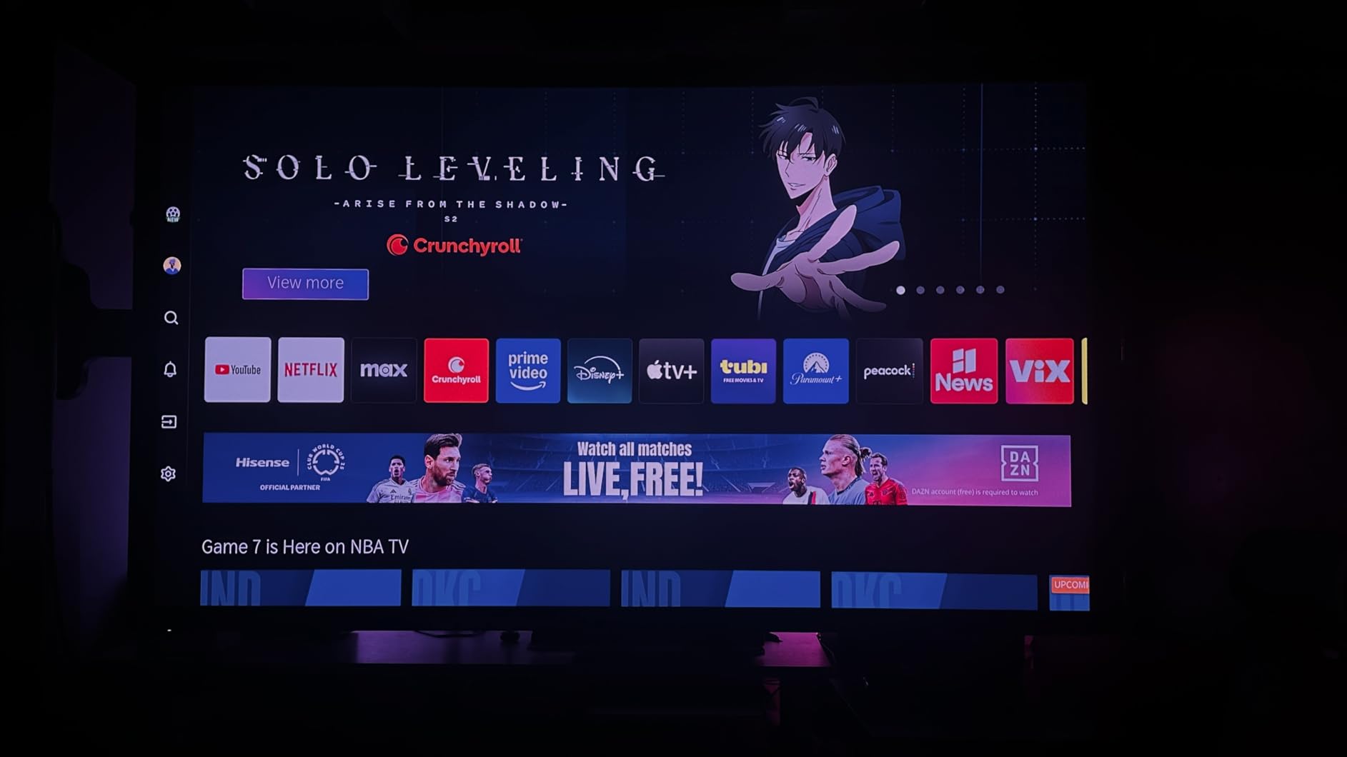 Hisense XR10 Triple Laser 4K Projector, 6000 ANSI Lumens, 6000:1 Contrast, IRIS Lens, 0.84-2.0:1 Optical Zoom, Lens Shift,65” - 300”, Dolby Vision, IMAX Enhanced, Vidaa OS, Tuned by Devialet customer photo 2