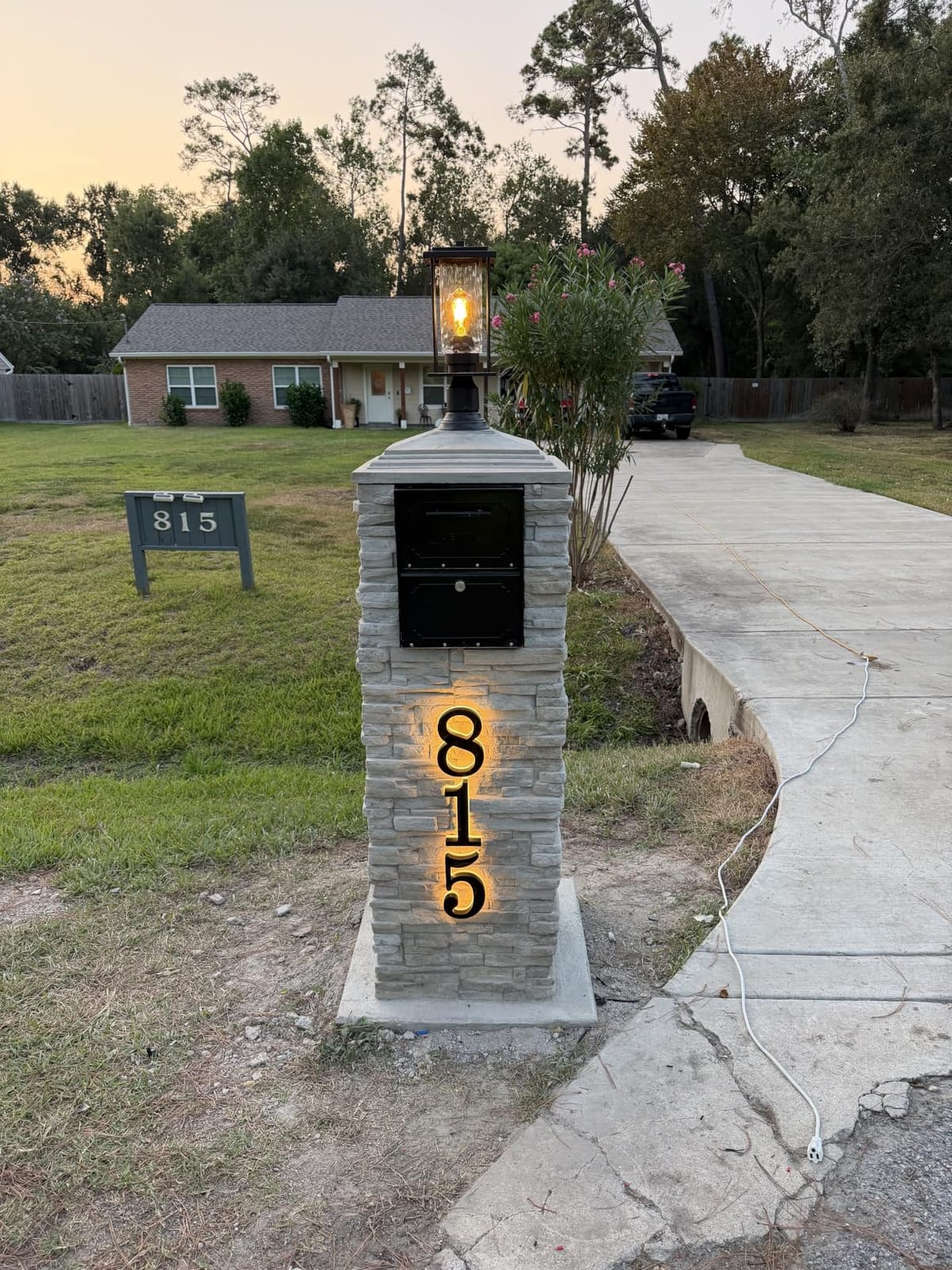 Custom LED House Numbers for Outside, Stainless Steel & Waterproof Backlit Address Sign for House, Solar or Plug-in Powered Modern Illuminated Address Numbers, High Visibility customer photo 2