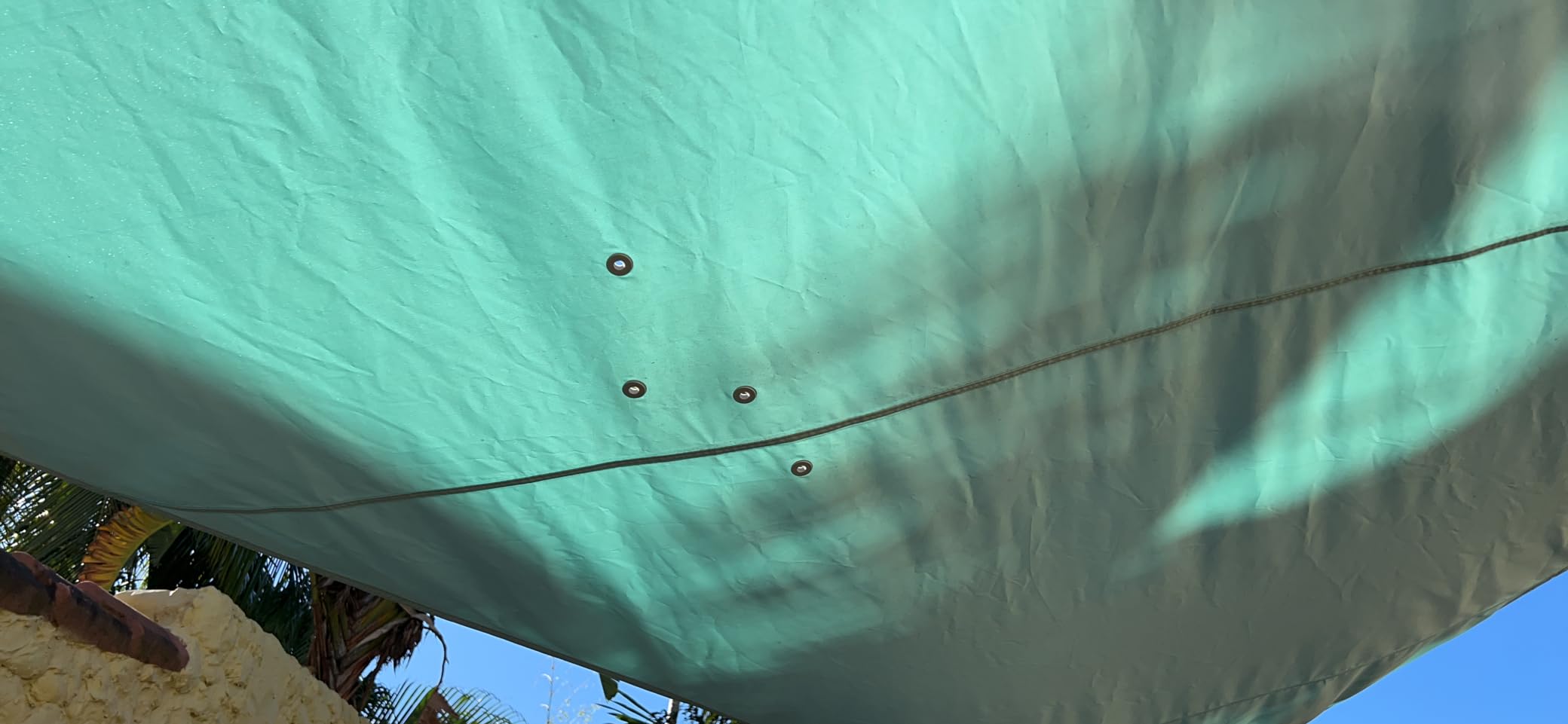 ColourTree Beige 16'x16'x16' Waterproof UPF50 Sun Shade Sail,Triangle Canopy Shelter, 95% UV Blocking for Outdoor Use (Custom Size Supported) customer photo 2