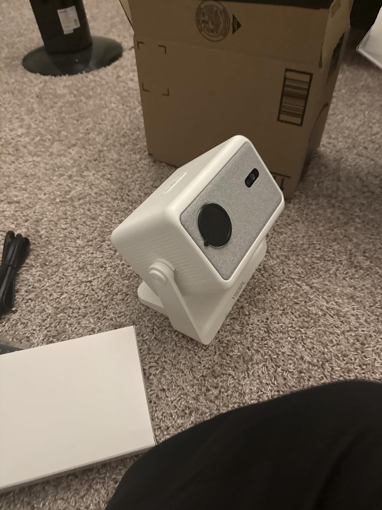 【Google TV & 3500ANSI & 4K】Smart Projector with WiFi and Bluetooth, VISSPL AI Auto Focus & Auto Keystone Portable Outdoor Overhead Projector, Movie Home Theater Gaming Projectors for Bedroom Ceiling customer photo 2
