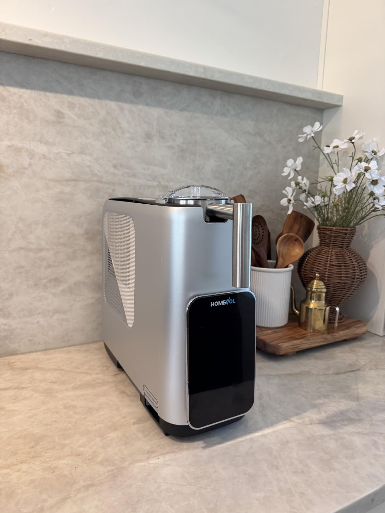 3-in-1 Slushie Machine, Ice Cream Maker & Frozen Drink Maker with 7 Preset Programs, No Ice Needed, 10 Mins Rapid Chill, 300 oz/Hour, LED Display, 304 Stainless Steel, Removable Cup & Stirrer customer photo 2