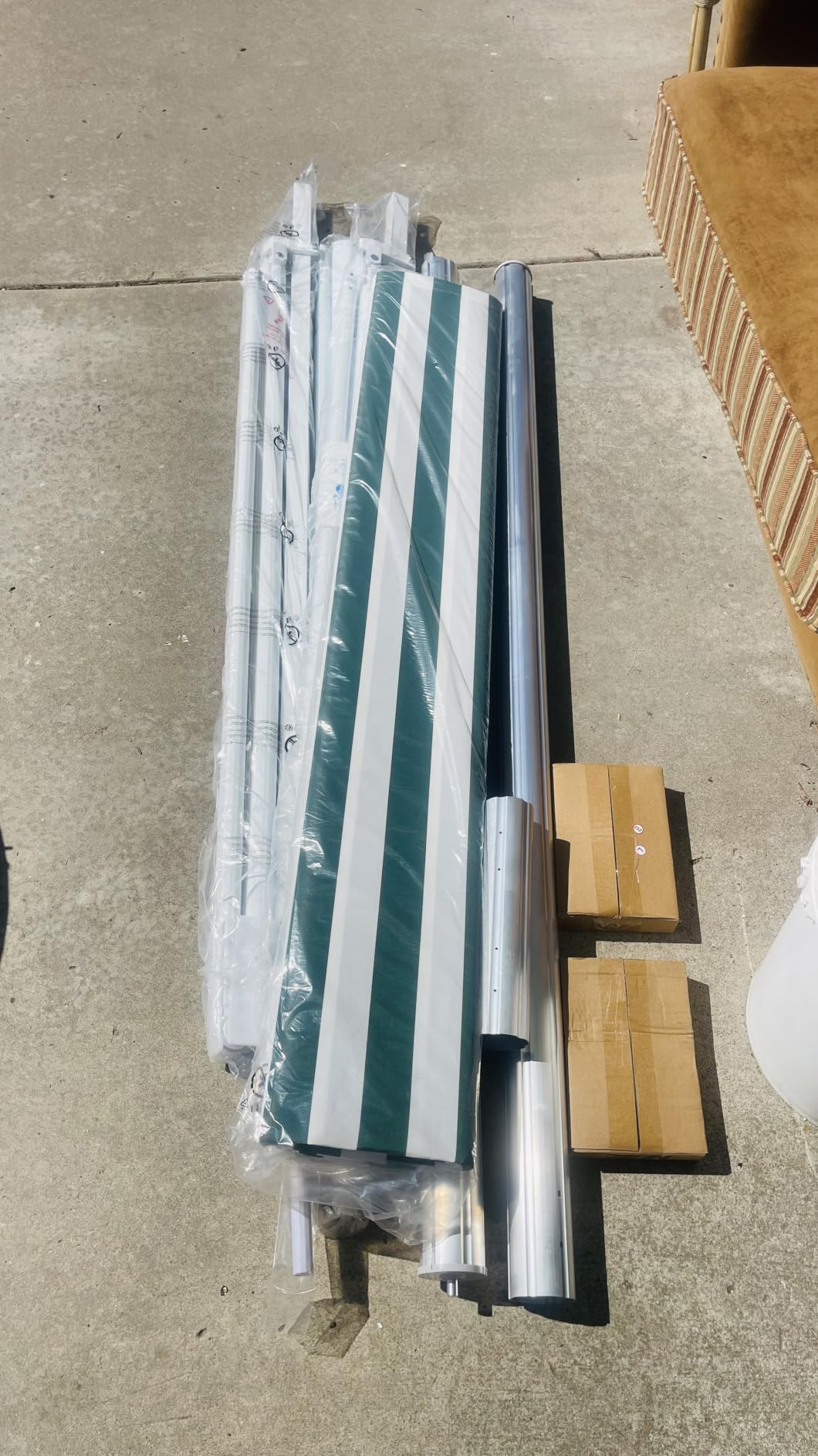 Aoxun 15x10FT Motorized Retractable Awning with Remote Control Manual Crank customer photo 2