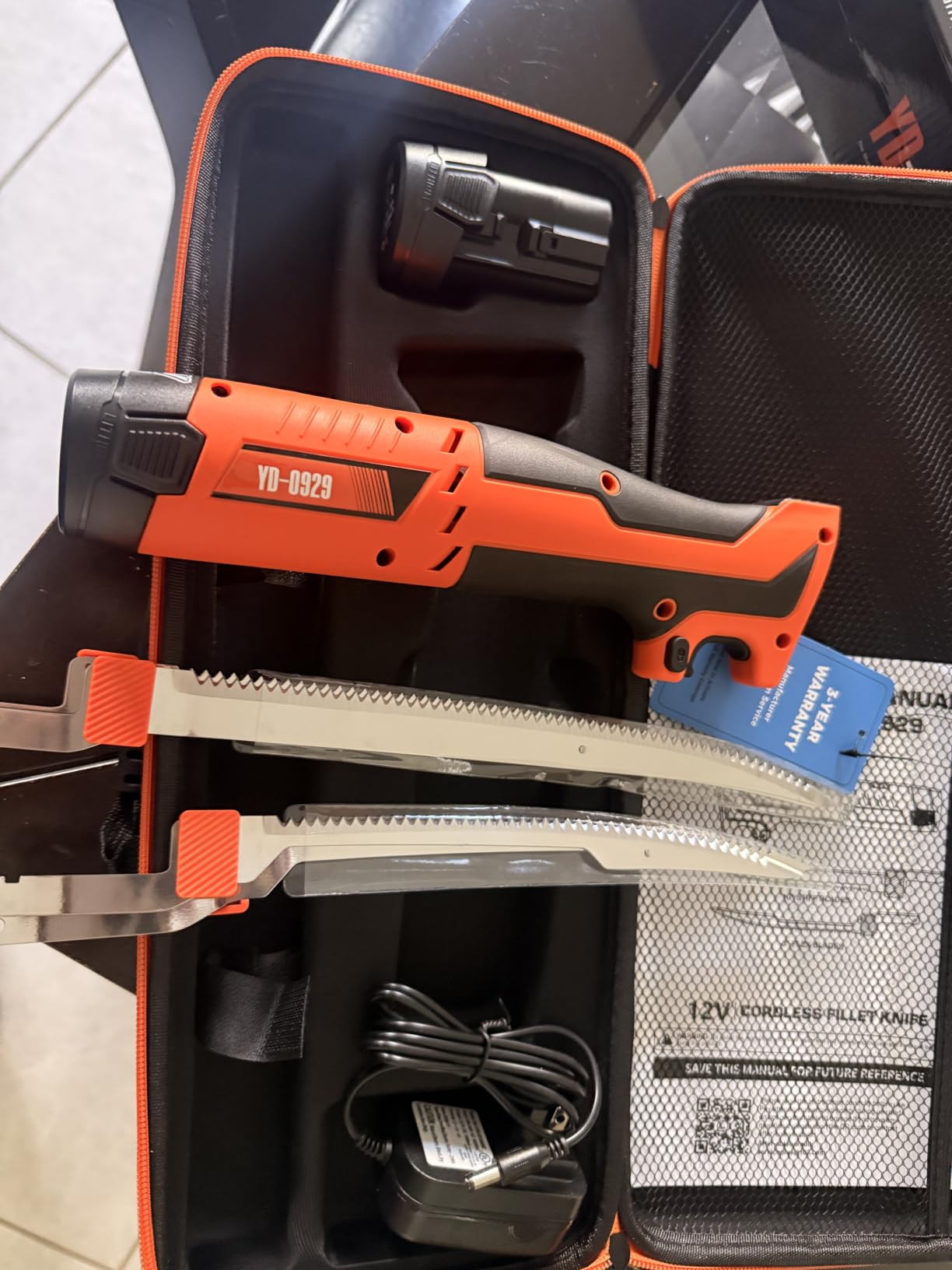 12V Cordless Electric Fillet Knife, 8