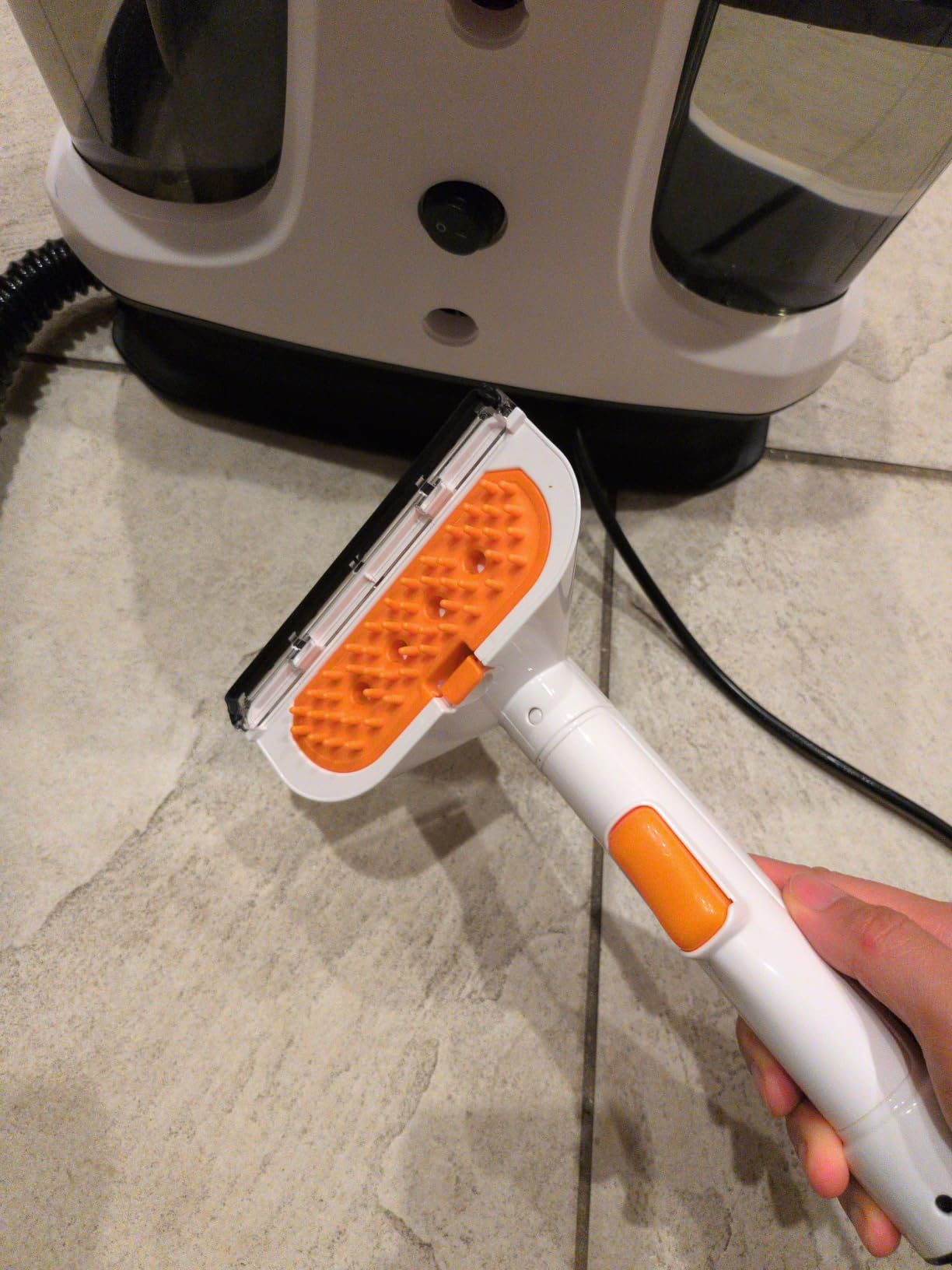 Starrybot Upholstery Cleaner Machine, 18Kpa Pet Stain Extractor(White blue) customer photo 1